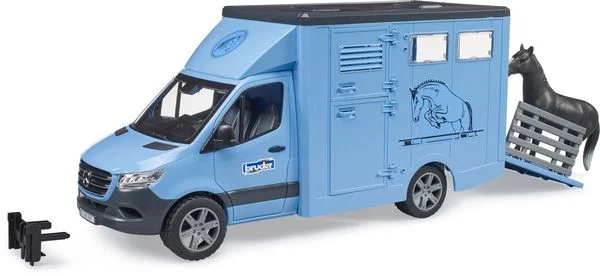 Bruder 02674 MB Sprinter Tiertransporter mit 1 Pferd