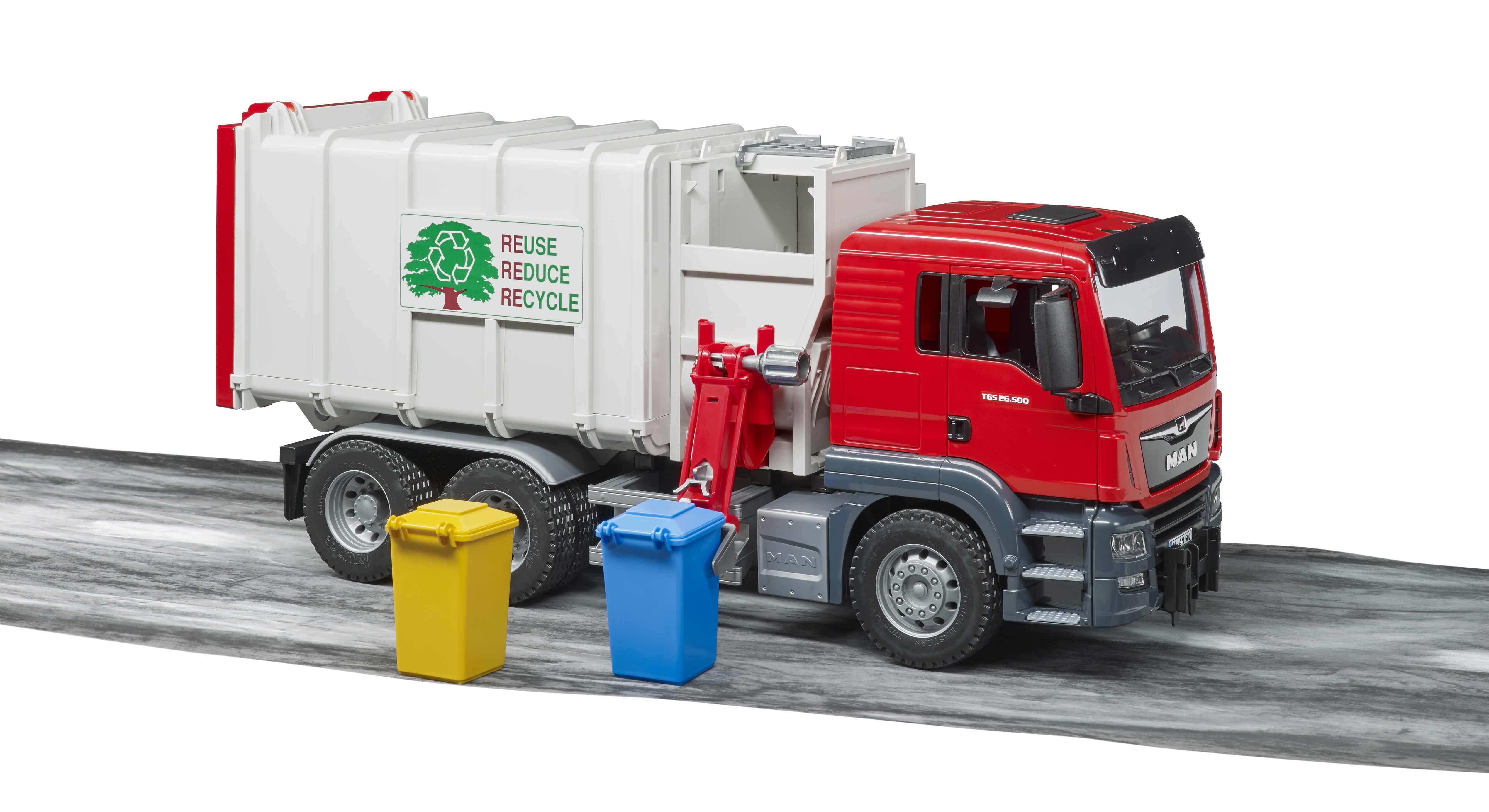 BRUDER 03761 - MAN TGS Seitenlader Müll LKW - Bild 5 BRUDER 03761 - MAN TGS Seitenlader Müll LKW - Bild 5