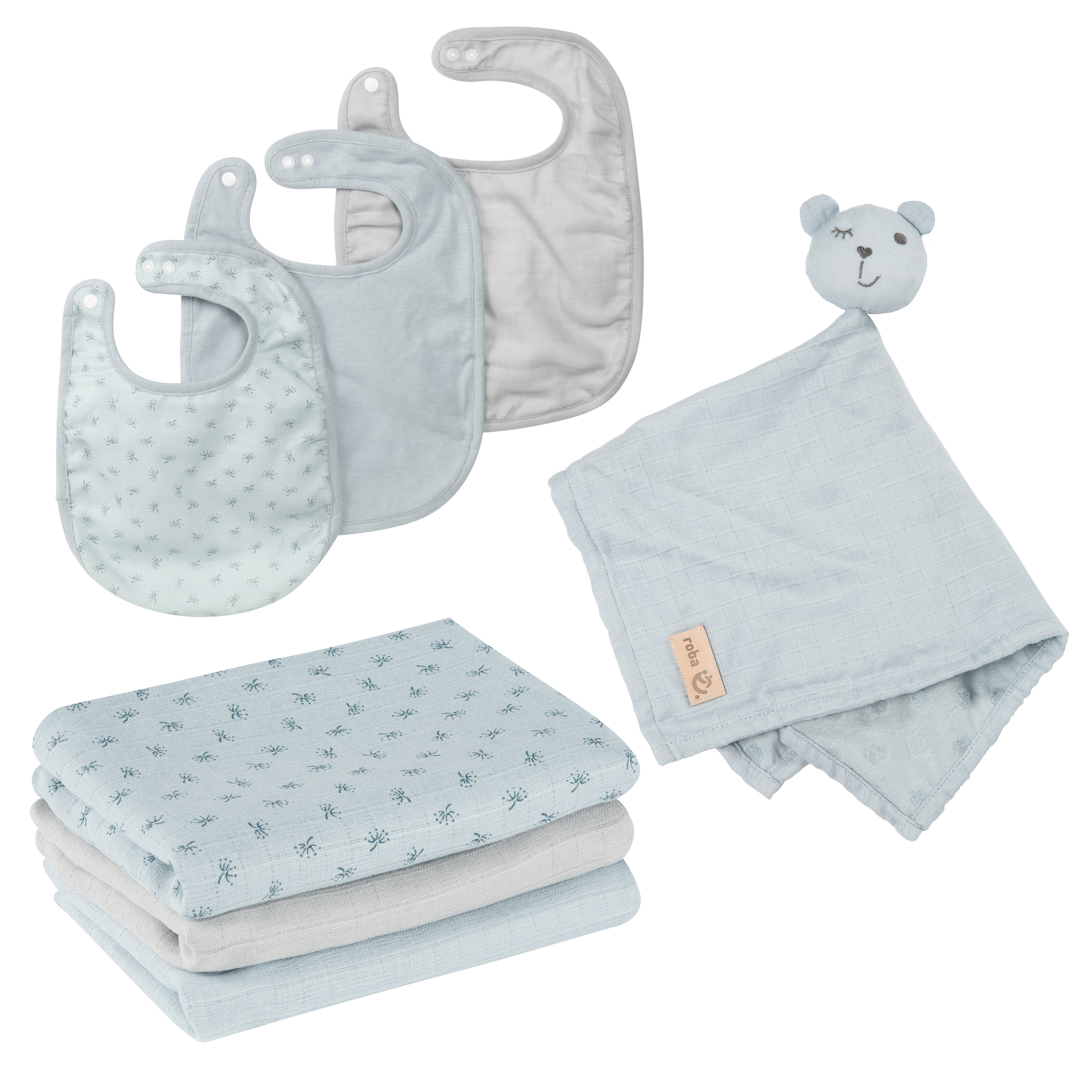 Roba 228S02T3 Geschenkset Baby Essentials türkis hell blau – Heim Textilien - Bild 1 Roba 228S02T3 Geschenkset Baby Essentials türkis hell blau – Heim Textilien - hell blau - Heim Textilien - Produktbild 1
