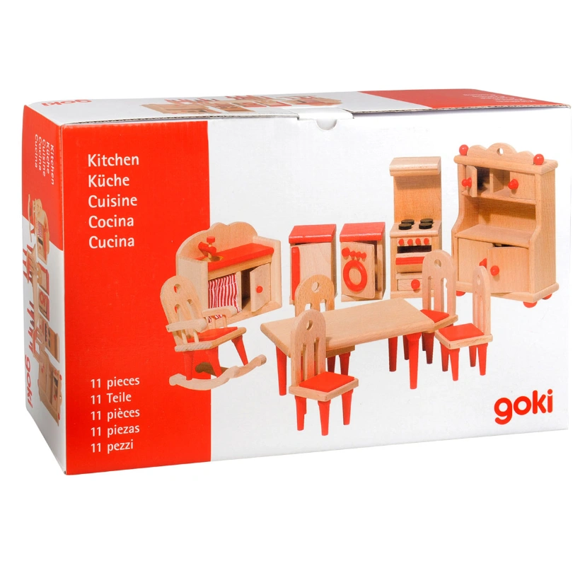 goki Puppenhausmöbel „Küche“ - Komplett-Set ab 3 Jahren goki Puppenhausmöbel „Küche“ - Komplett-Set ab 3 Jahren