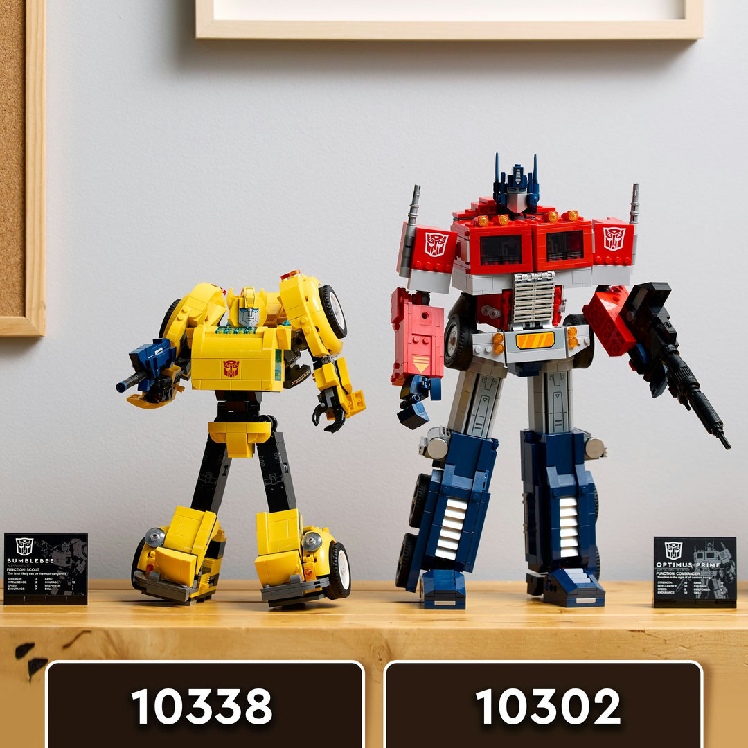 LEGO® Icons Transformers Bumblebee 10338 Spielzeug, Roboter, Maschine, Rad