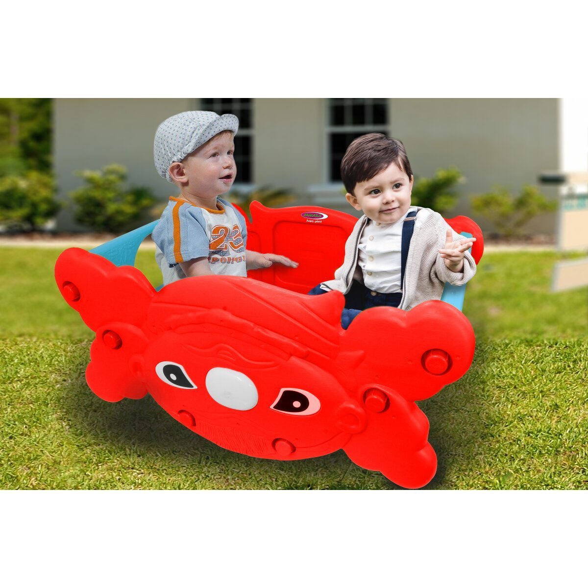 JAMARA Kindersitzgruppe Sit and Swing 2in1 rot ab 3 Jahren