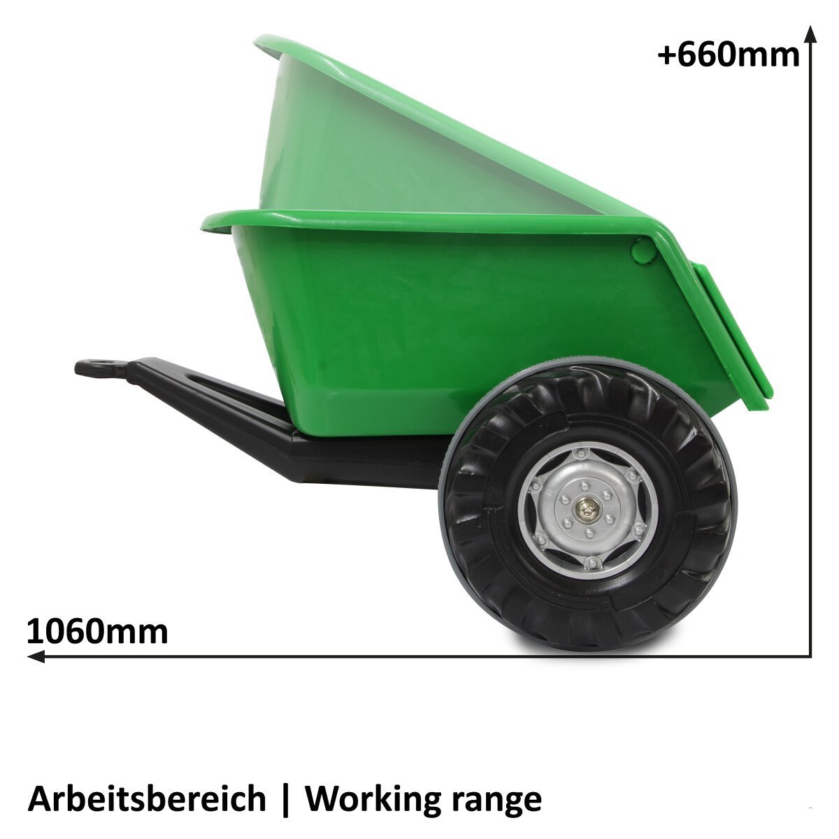 JAMARA Anhänger Ride-on grün für Traktor Power Drag/Big Wheel ab 3 Jahren JAMARA Anhänger Ride-on grün für Traktor Power Drag/Big Wheel ab 3 Jahren