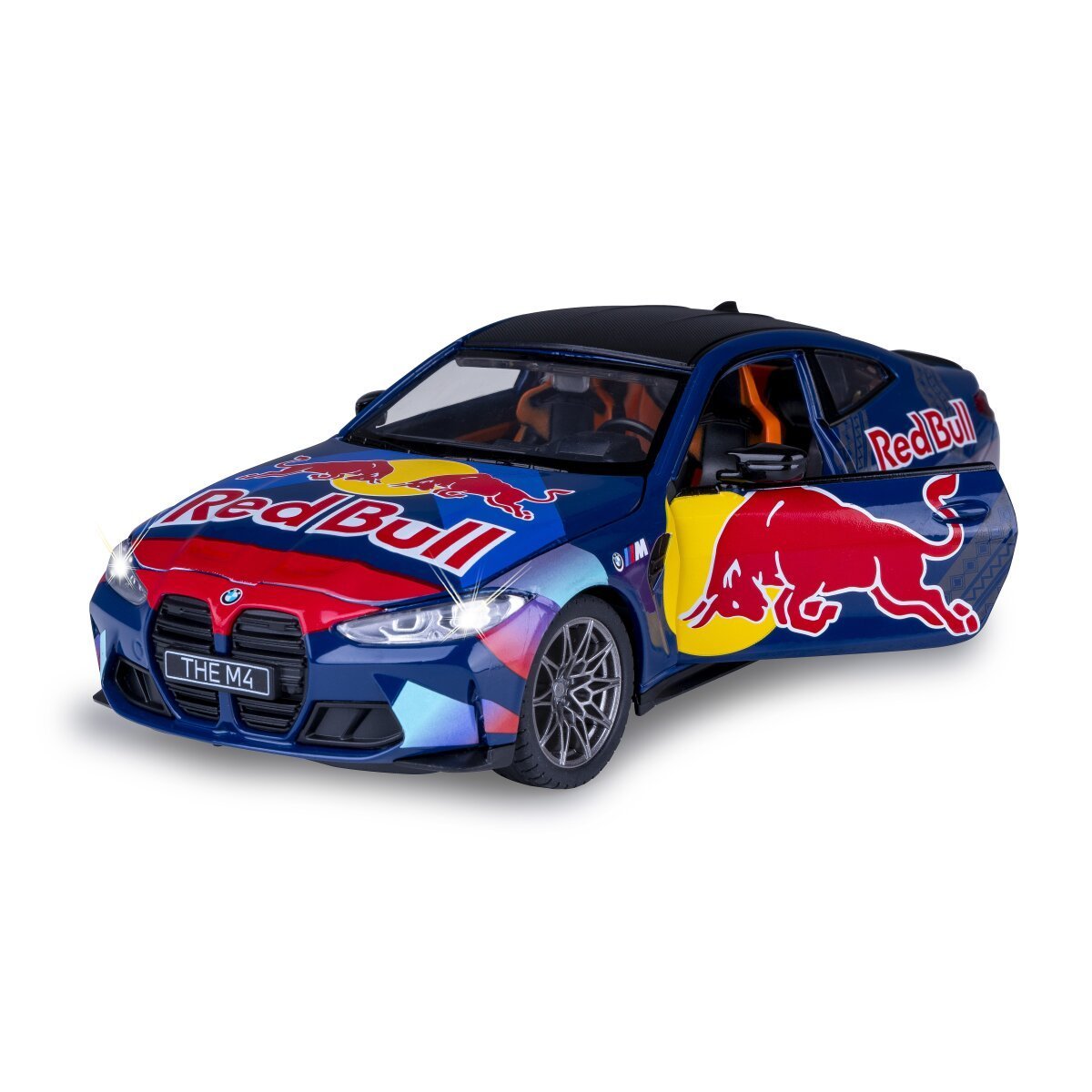 JAMARA BMW M4 Diecast 1:23 blau inkl. Knopfzellen ab 3 Jahren