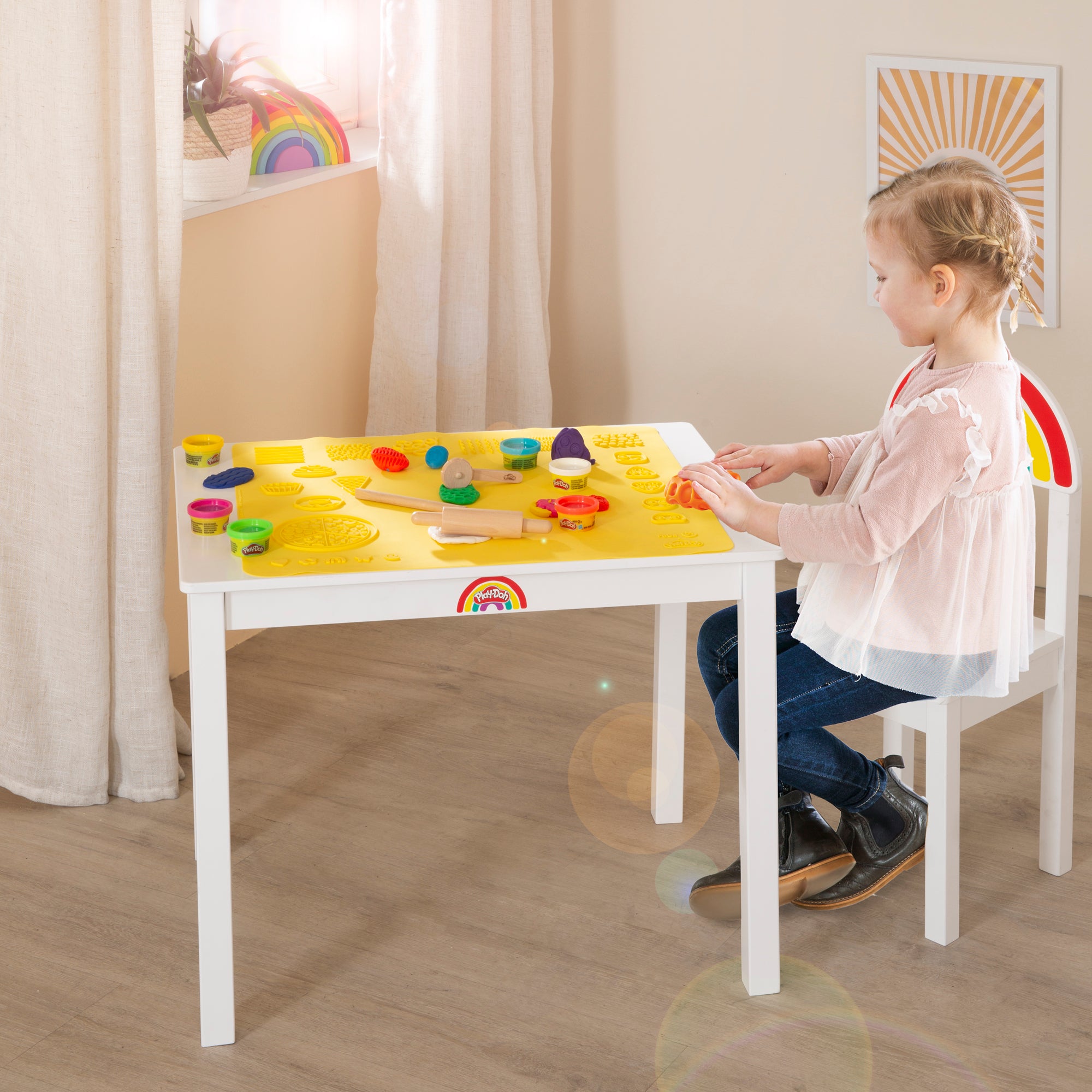 Roba 450016PD1ZU Sitzgruppen-Set roba x Play-Doh weiß – Spielmöbel - Produktbild 2