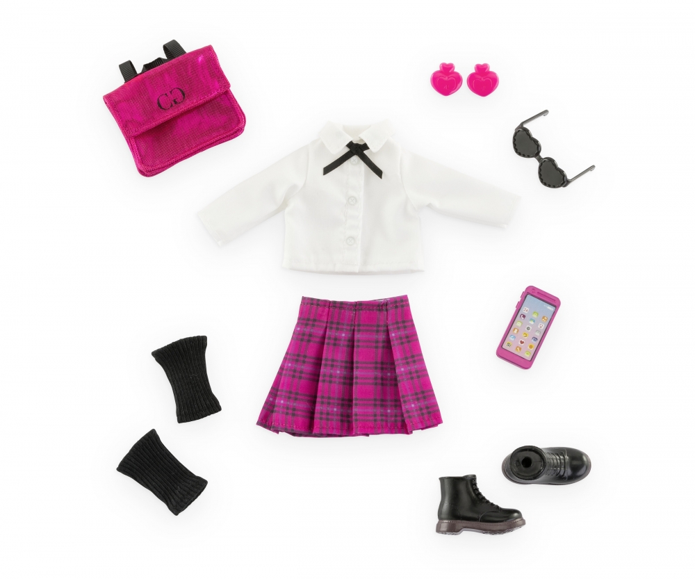 Bekleidung, Rock, Bluse, Schuh, Handy