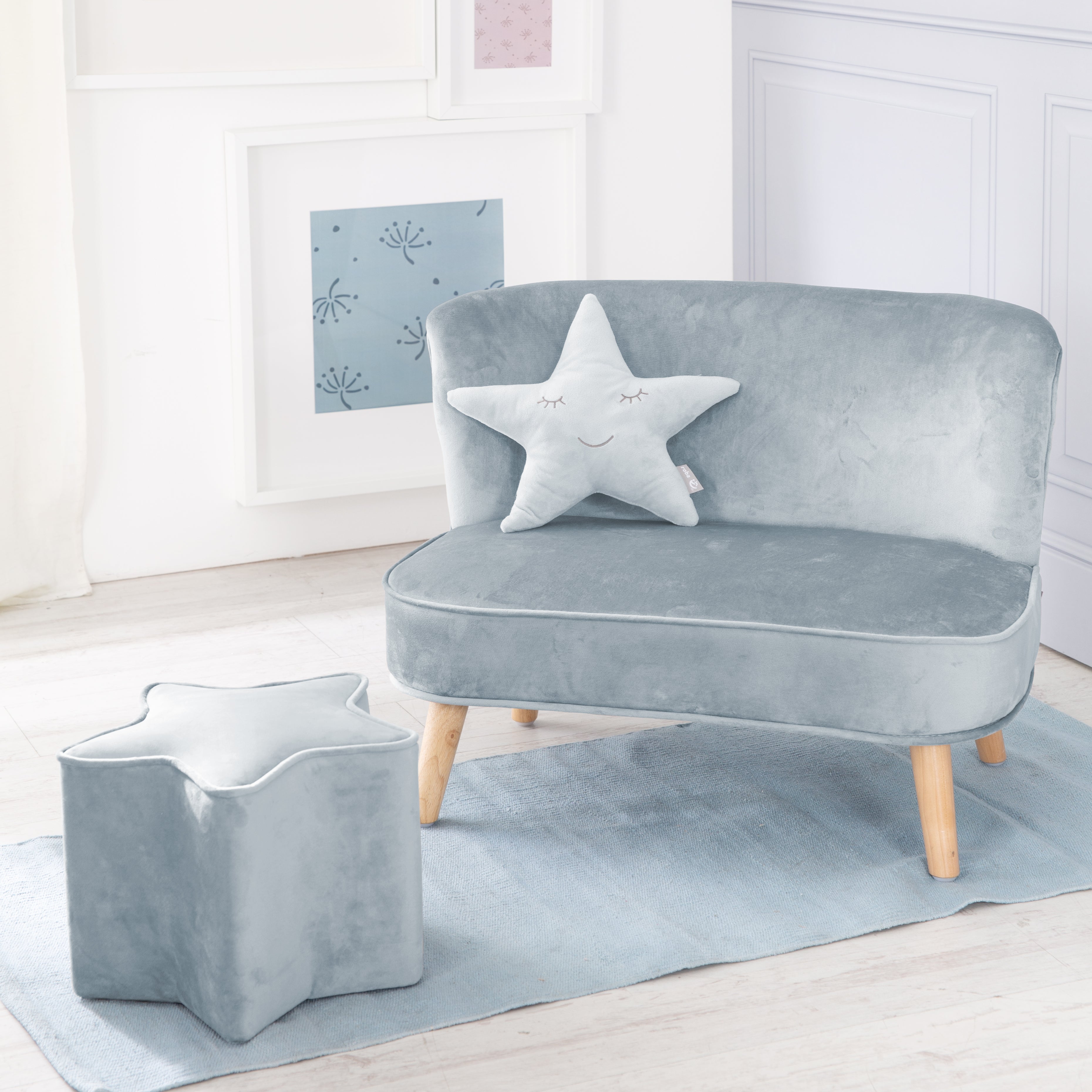 Roba 231S08M3 Lil Sofa Set mittel roba Style türkis sky – Spielmöbel - Bild 2 Roba 231S08M3 Lil Sofa Set mittel roba Style türkis sky – Spielmöbel - Produktbild 2