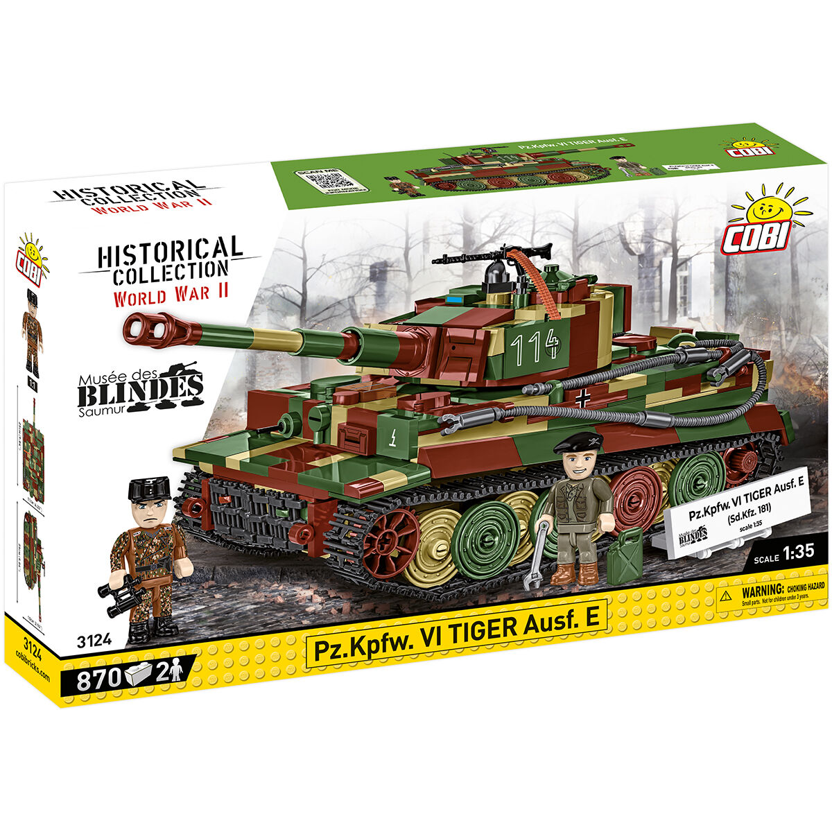 COBI 3124 - PZ.KPFW. VI TIGER AUSF. E, 1:35 COBI 3124 - PZ.KPFW. VI TIGER AUSF. E, 1:35