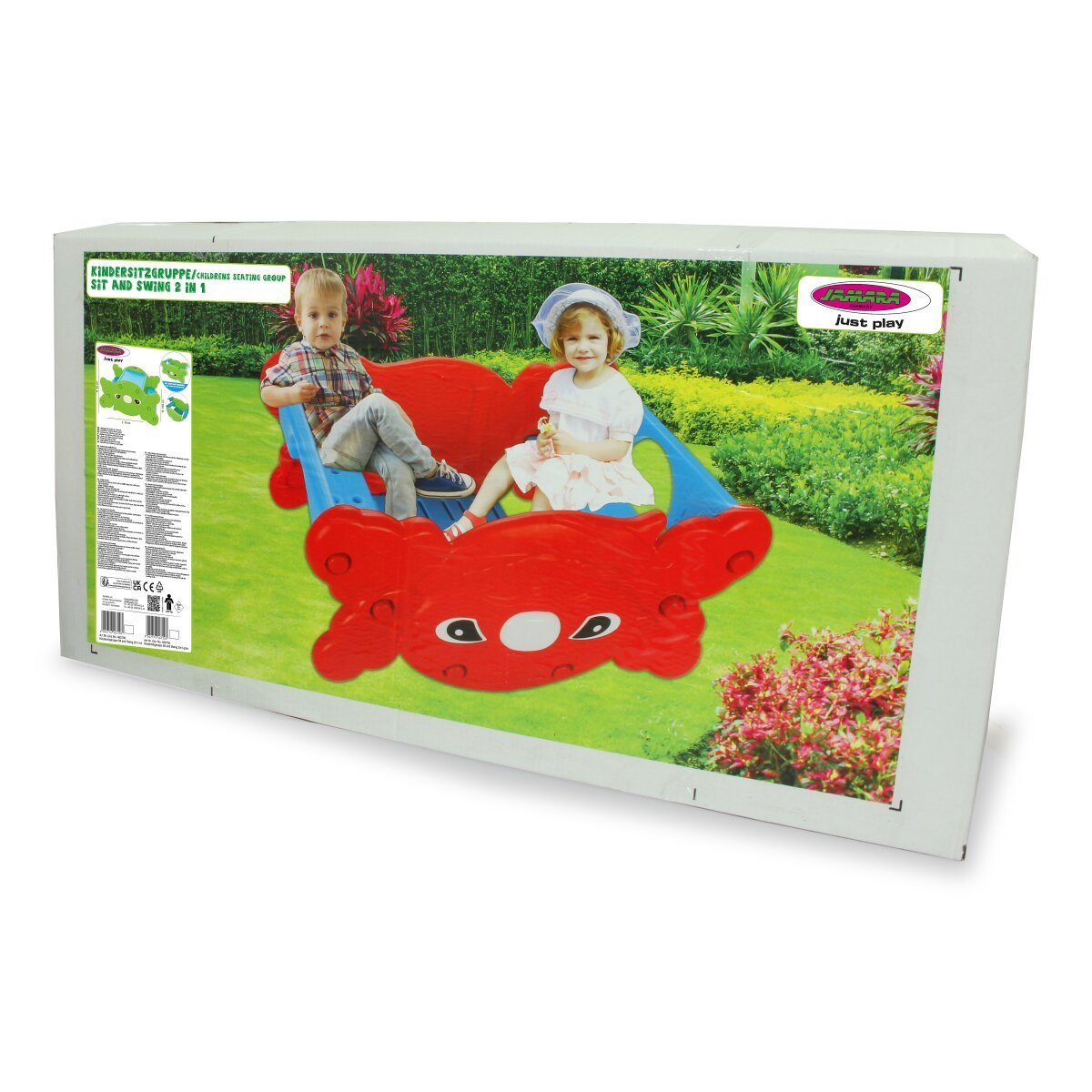 JAMARA Kindersitzgruppe Sit and Swing 2in1 rot ab 3 Jahren