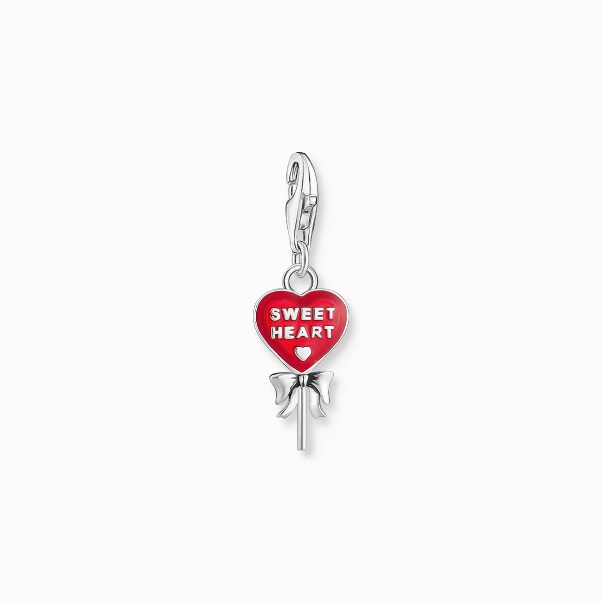 Thomas Sabo Anhänger Charm-Club Roter Herz Lollipop Silber 2072-664-10 Thomas Sabo Anhänger Charm-Club Roter Herz Lollipop Silber 2072-664-10