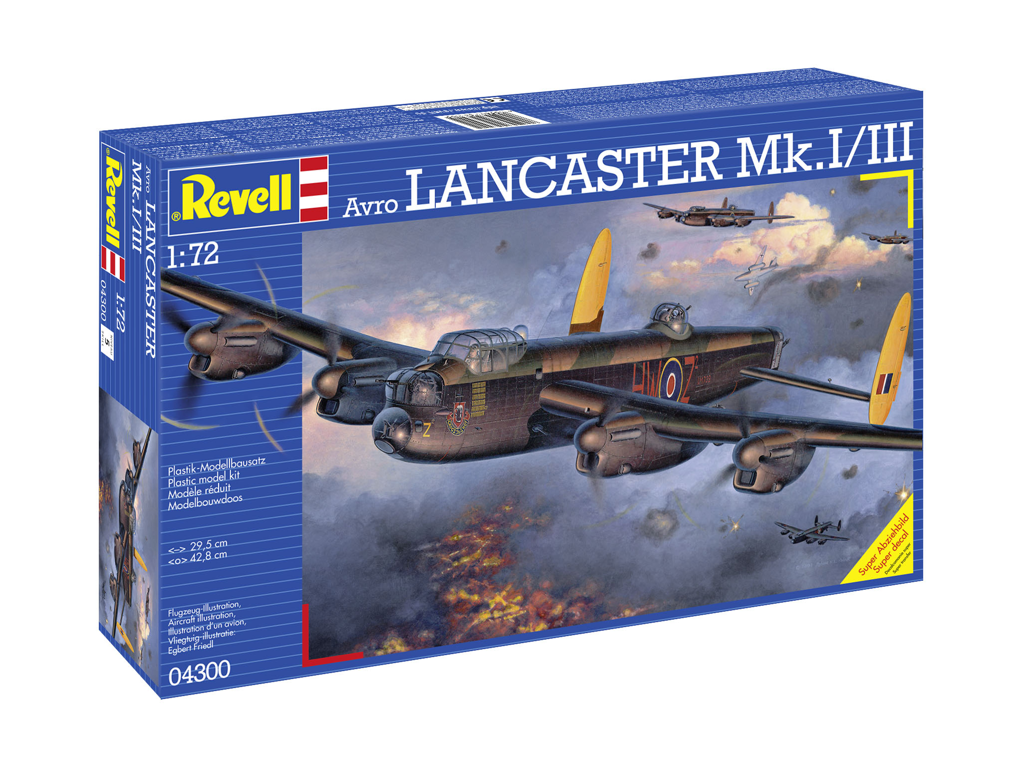 Revell 04300 Lancaster Mk.I/III Modellbausatz Flugzeug, Bomber, Kampfflugzeug, Pistole