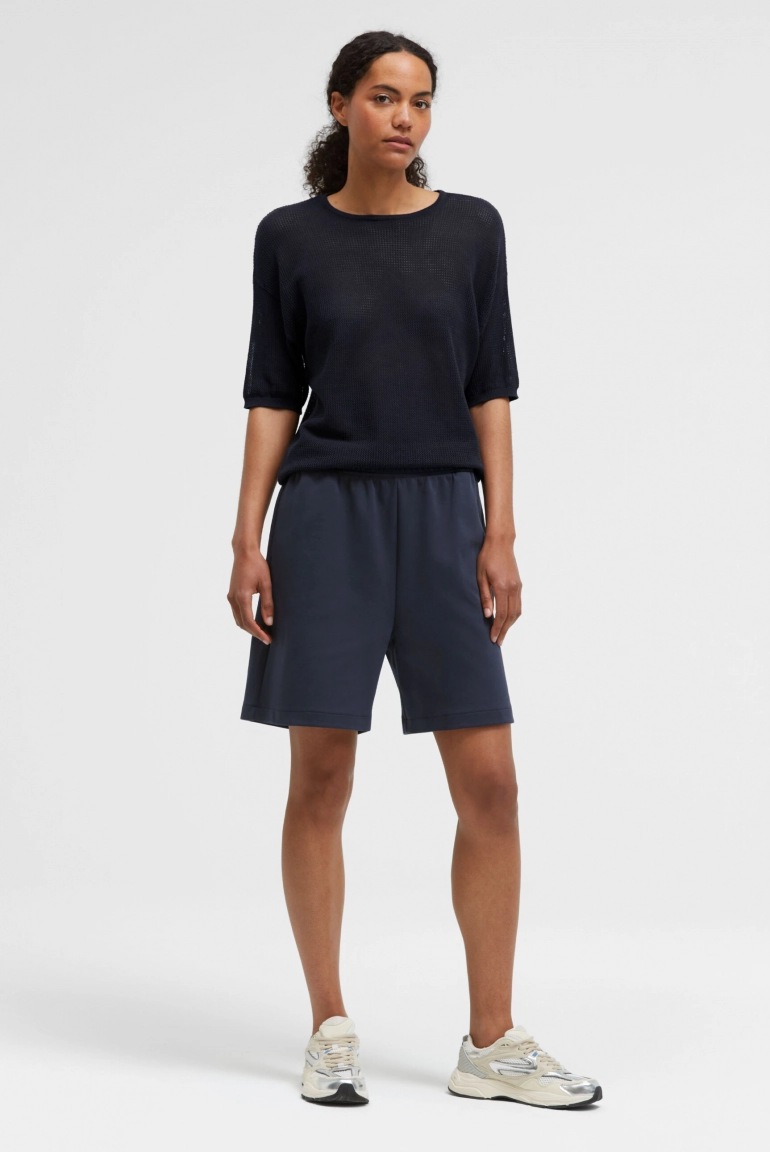 SENSES Sweatshorts PAL:MAS aus Interlock night navy