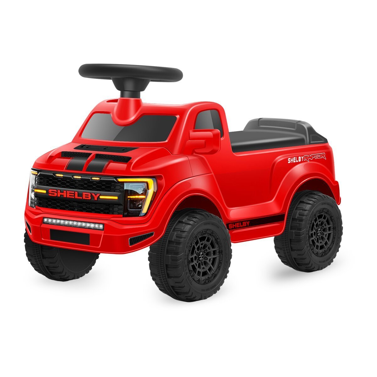 JAMARA Rutscher Shelby Ford F-150 Raptor mit Anhänger rot ab 18 Monaten