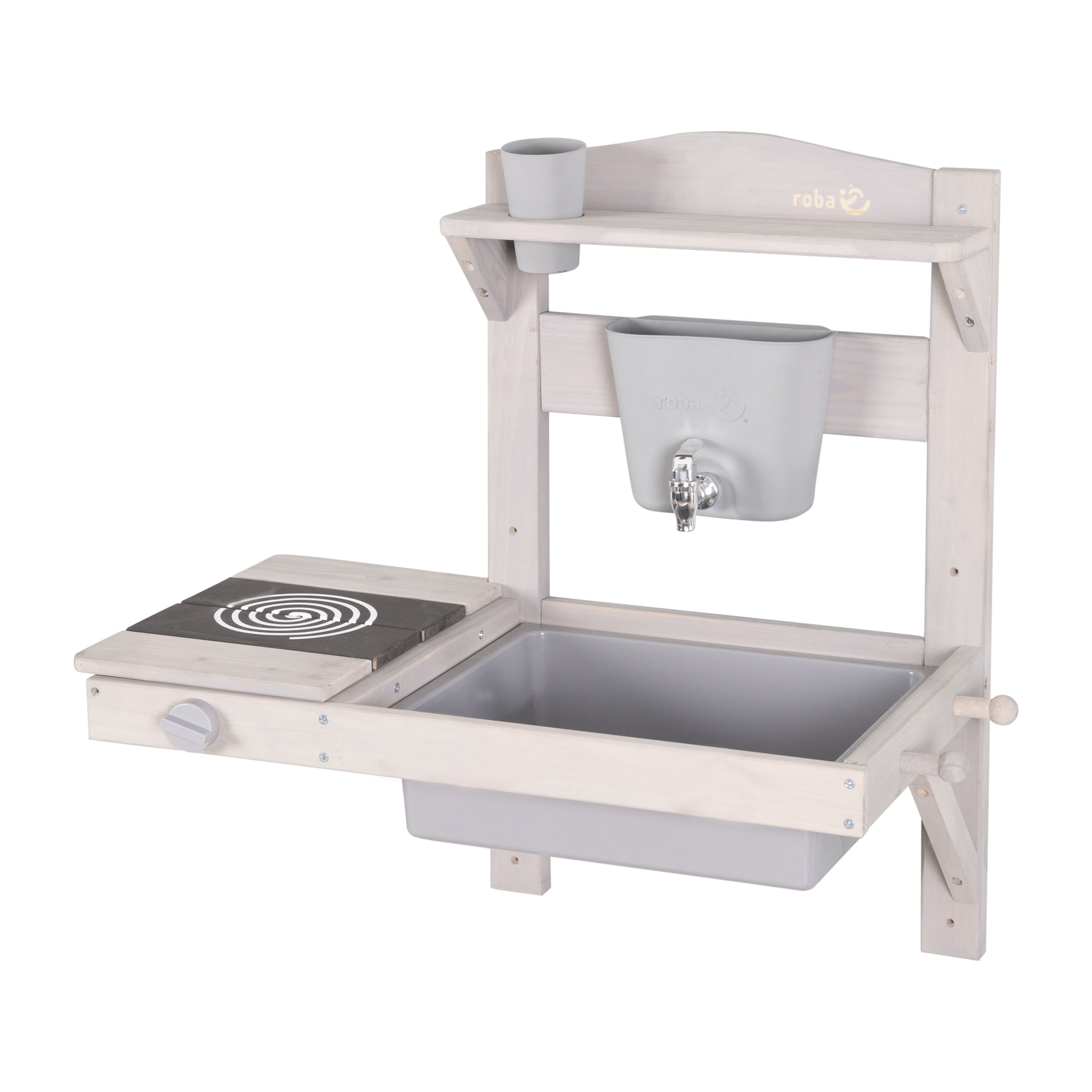 Roba 457001GAZU Spiel- Matschküche zum Hängen grau – Outdoor FSC - Bild 2 Roba 457001GAZU Spiel- Matschküche zum Hängen grau – Outdoor FSC - Produktbild 2