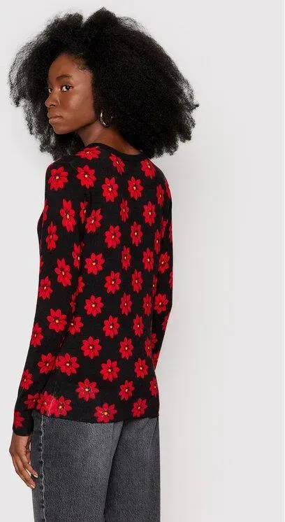 Desigual Damen Pullover „Nicaragua“ - Schwarz mit roten Punkten 21WWJF823001 GR. M Desigual Damen Pullover „Nicaragua“ - Schwarz mit roten Punkten 21WWJF823001 GR. M