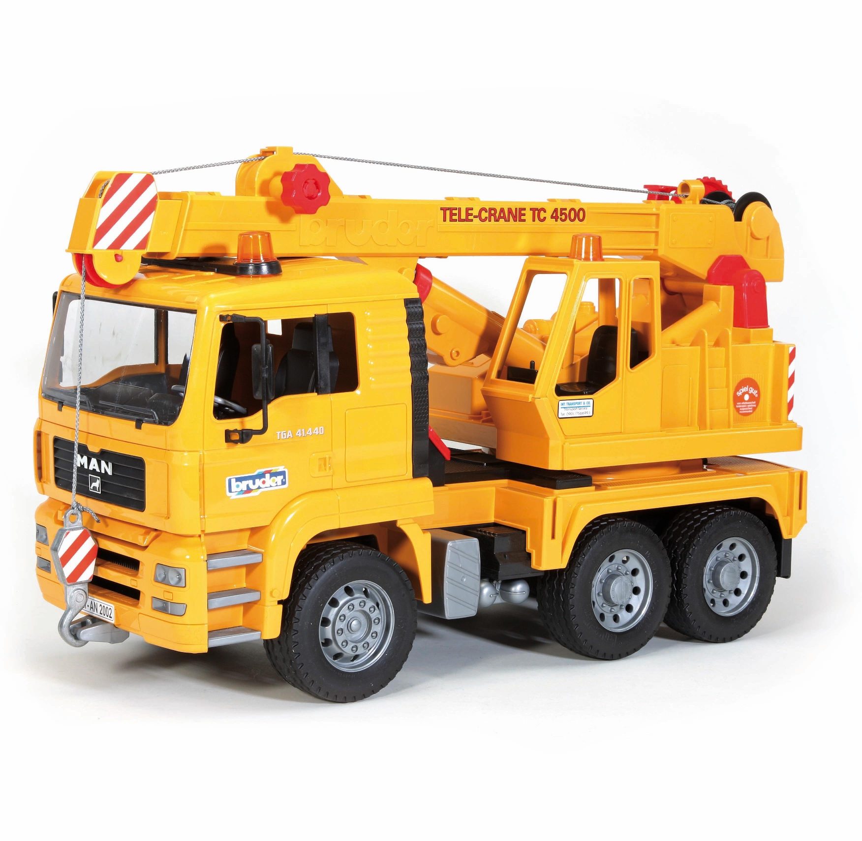BRUDER 02754 - MAN TGA Kran-LKW Ohnee Light And Sound Modul)
