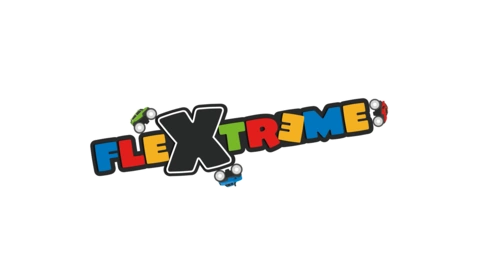 Flextreme Offizielles Logo Flextreme Logo Offizielles Markenlogo der Flextreme Spielzeug-Rennbahnserie