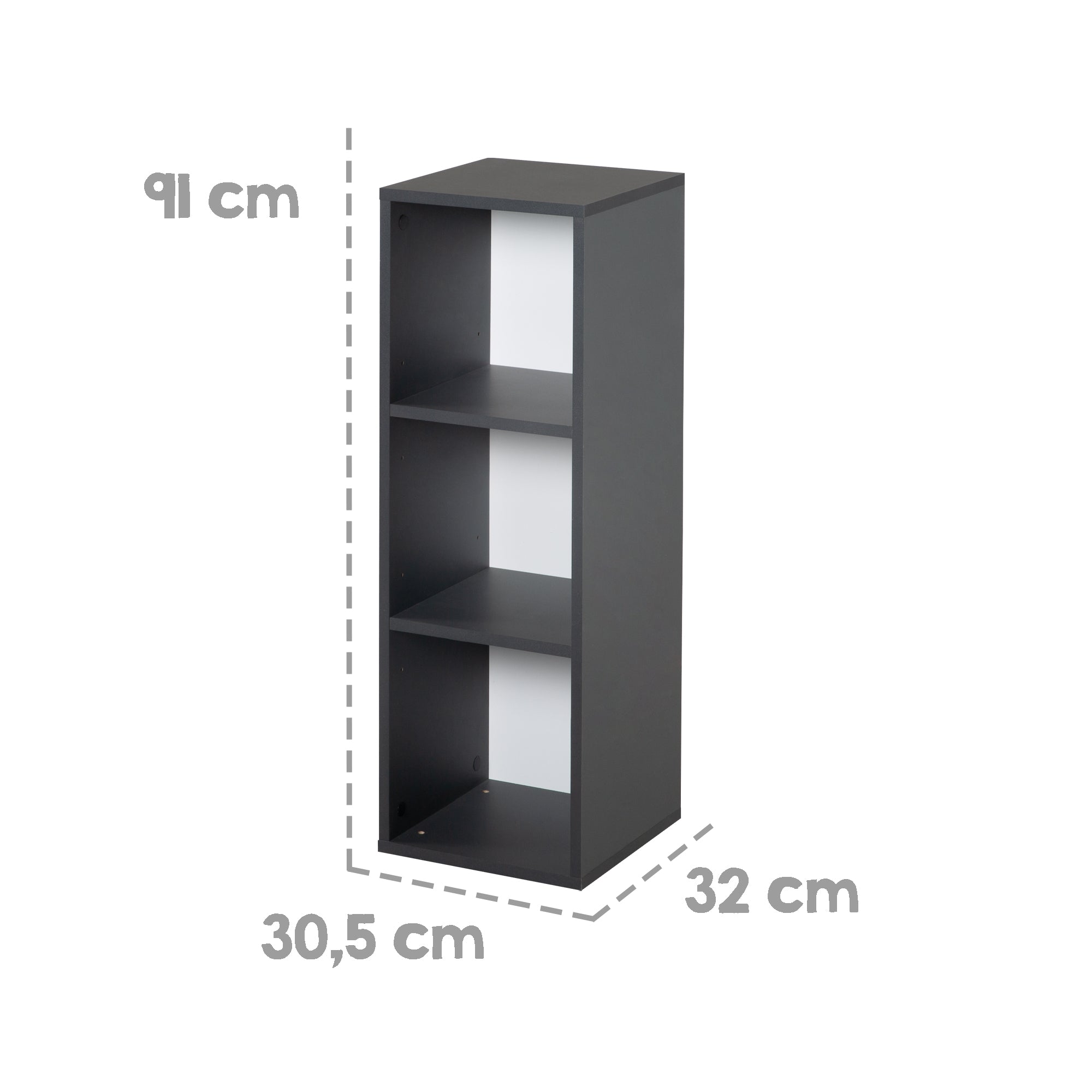 Roba 10034AN Universalseitenregal Universal anthrazit - Bild 3 Roba 10034AN Universalseitenregal Universal anthrazit - Produktbild 3