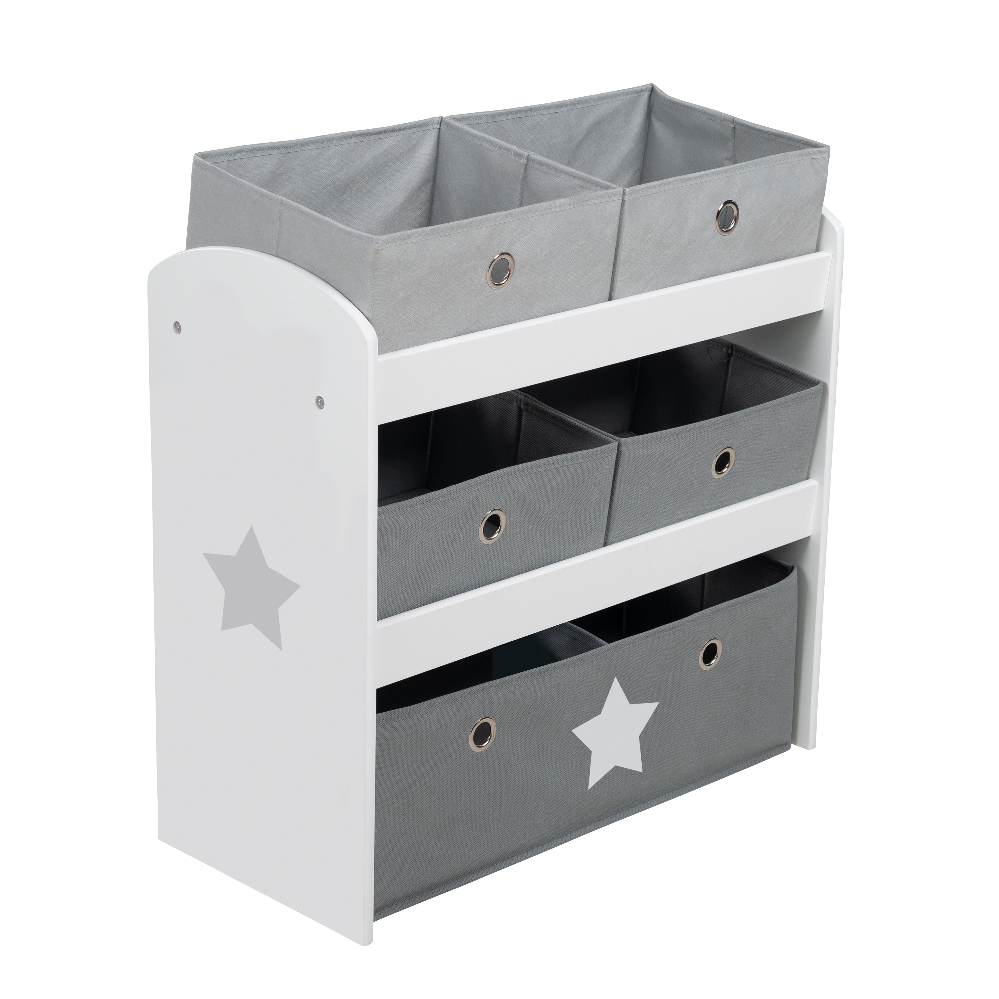 Roba 450159D221 Spielregal Stars grau – Spielmöbel - Bild 3 Roba 450159D221 Spielregal Stars grau – Spielmöbel - Produktbild 3