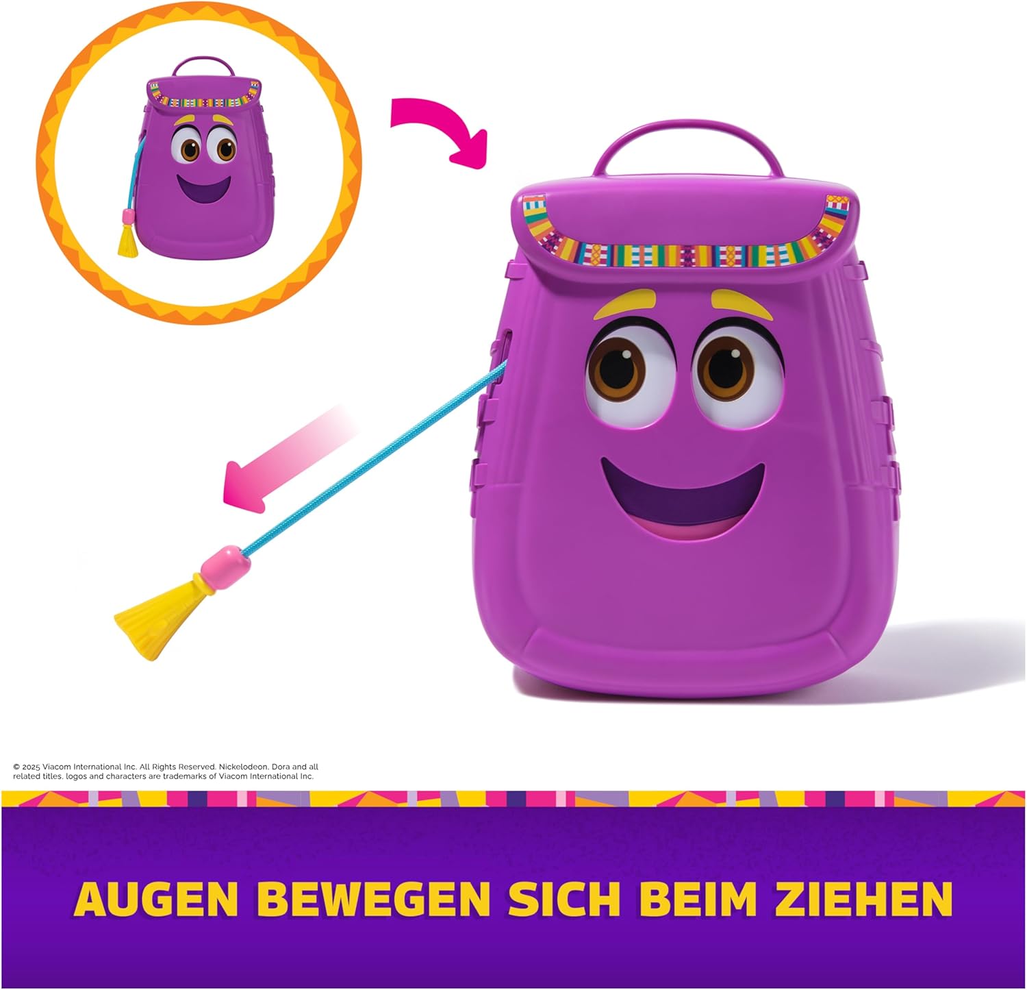 Dora the Explorer My Adventure Backpack Lila Kinderrucksack mit Dora-Motiv und Zubehör