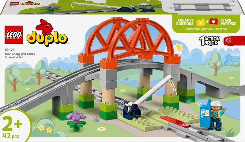 LEGO® DUPLO® Eisenbahnbrücke und Schienen - Erweiterungsset 10426 LEGO® DUPLO® Eisenbahnbrücke und Schienen - Erweiterungsset 10426