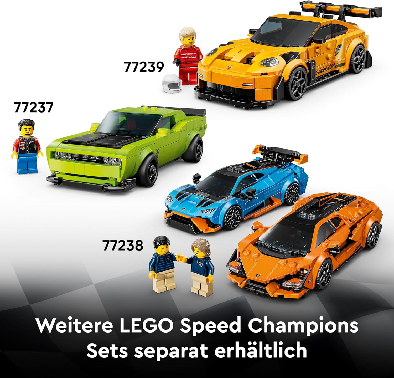 LEGO 76919 Speed Champions McLaren Formel-1-Rennwagen Bauset LEGO Speed Champions 76919 McLaren Formel-1-Rennwagen in Schwarz und Papaya-Orange mit Rennfahrer-Minifigur