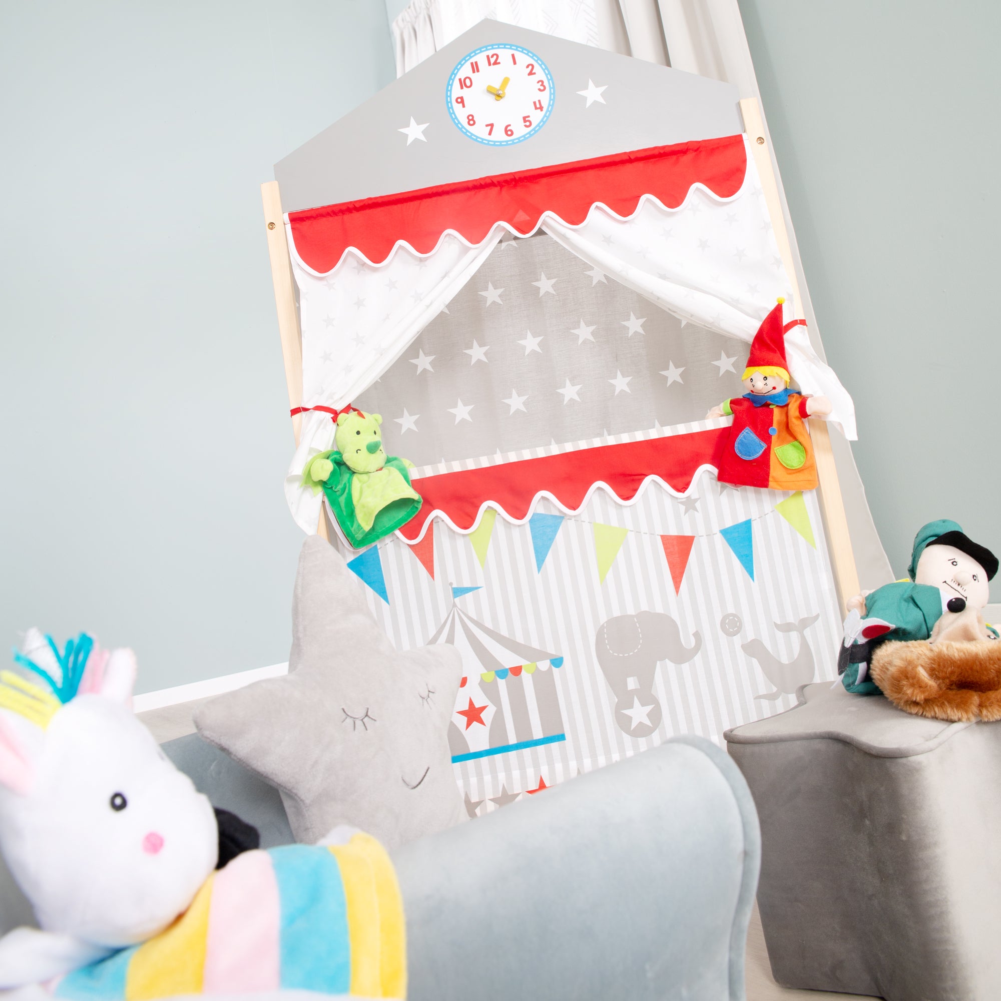 Roba 7104 Kaspertheater grau – Rollenspiel - Produktbild 7