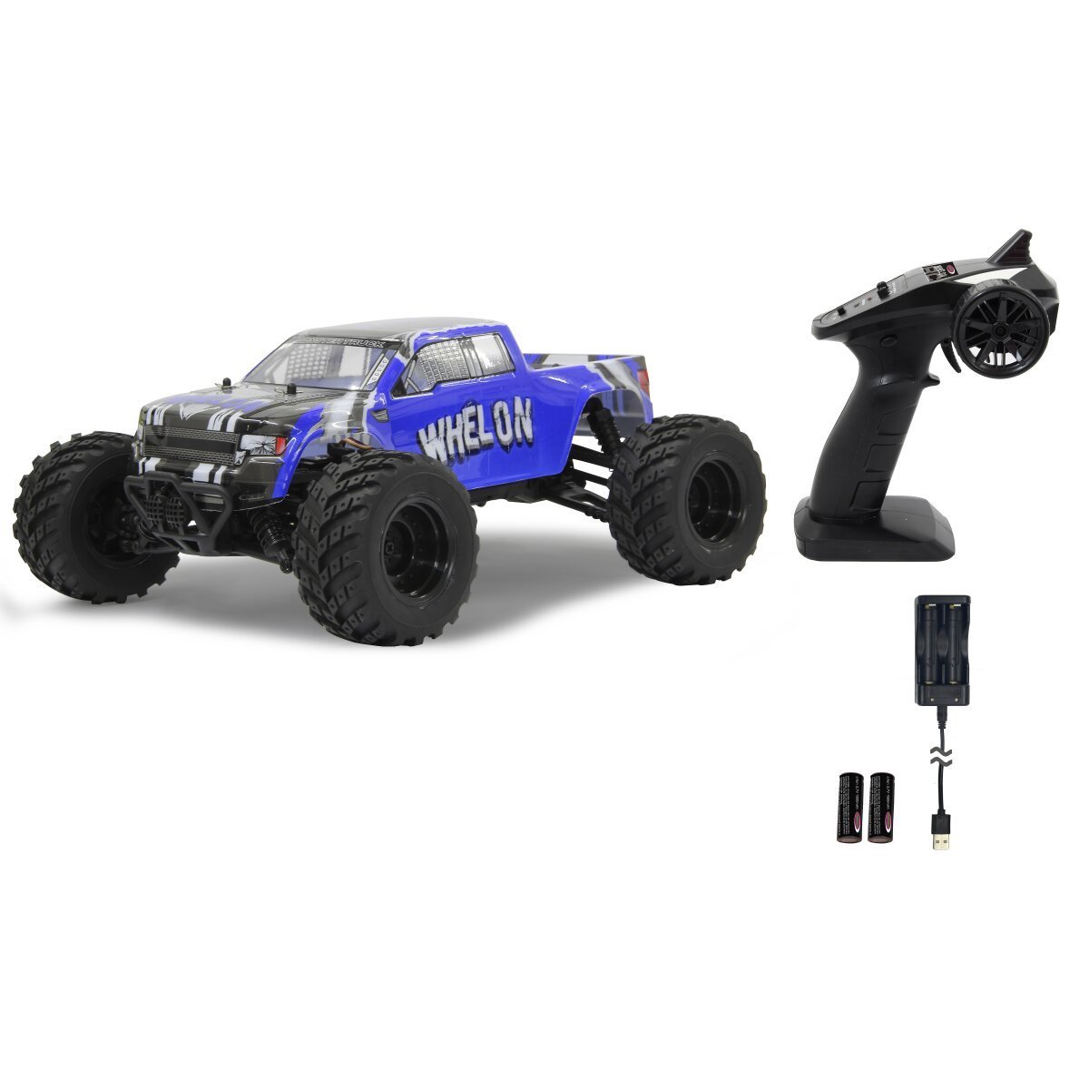 JAMARA Whelon Monstertruck 4WD 1:12 Li-Ion 2,4GHz ab 14 Jahren JAMARA Whelon Monstertruck 4WD 1:12 Li-Ion 2,4GHz ab 14 Jahren