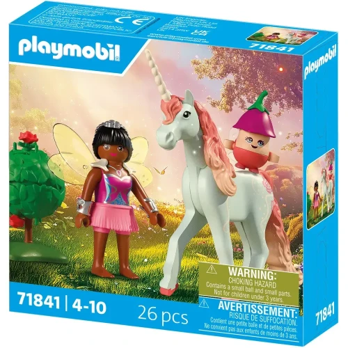 PLAYMOBIL, 71841, Sammeleinhorn, Himmelsrose, mit, Fee PLAYMOBIL 71841 Sammeleinhorn Himmelsrose mit Fee
