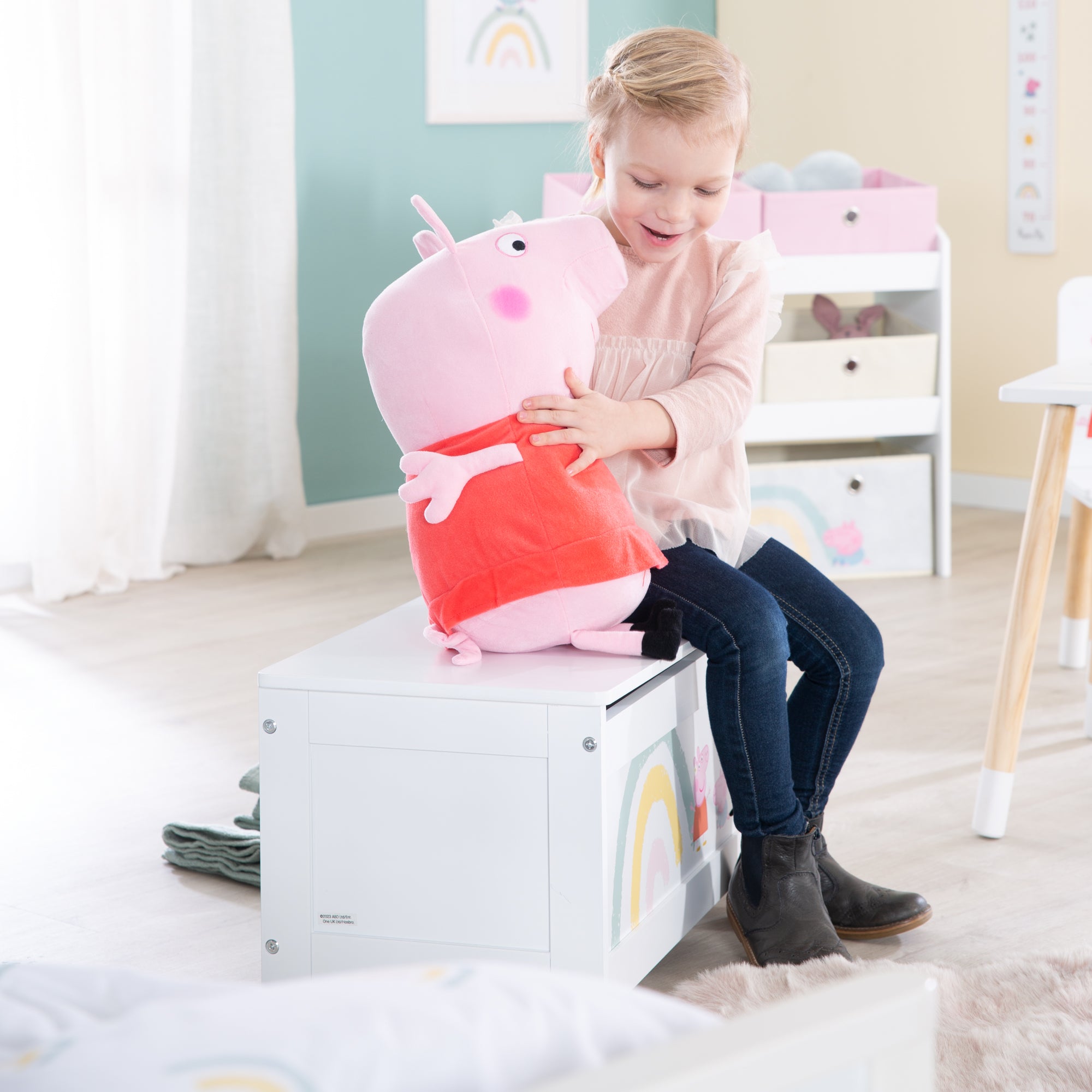 Roba 450518PP1 Spielzeugtruhe Peppa Pig weiß – Spielmöbel - Bild 4 Roba 450518PP1 Spielzeugtruhe Peppa Pig weiß – Spielmöbel - Produktbild 4