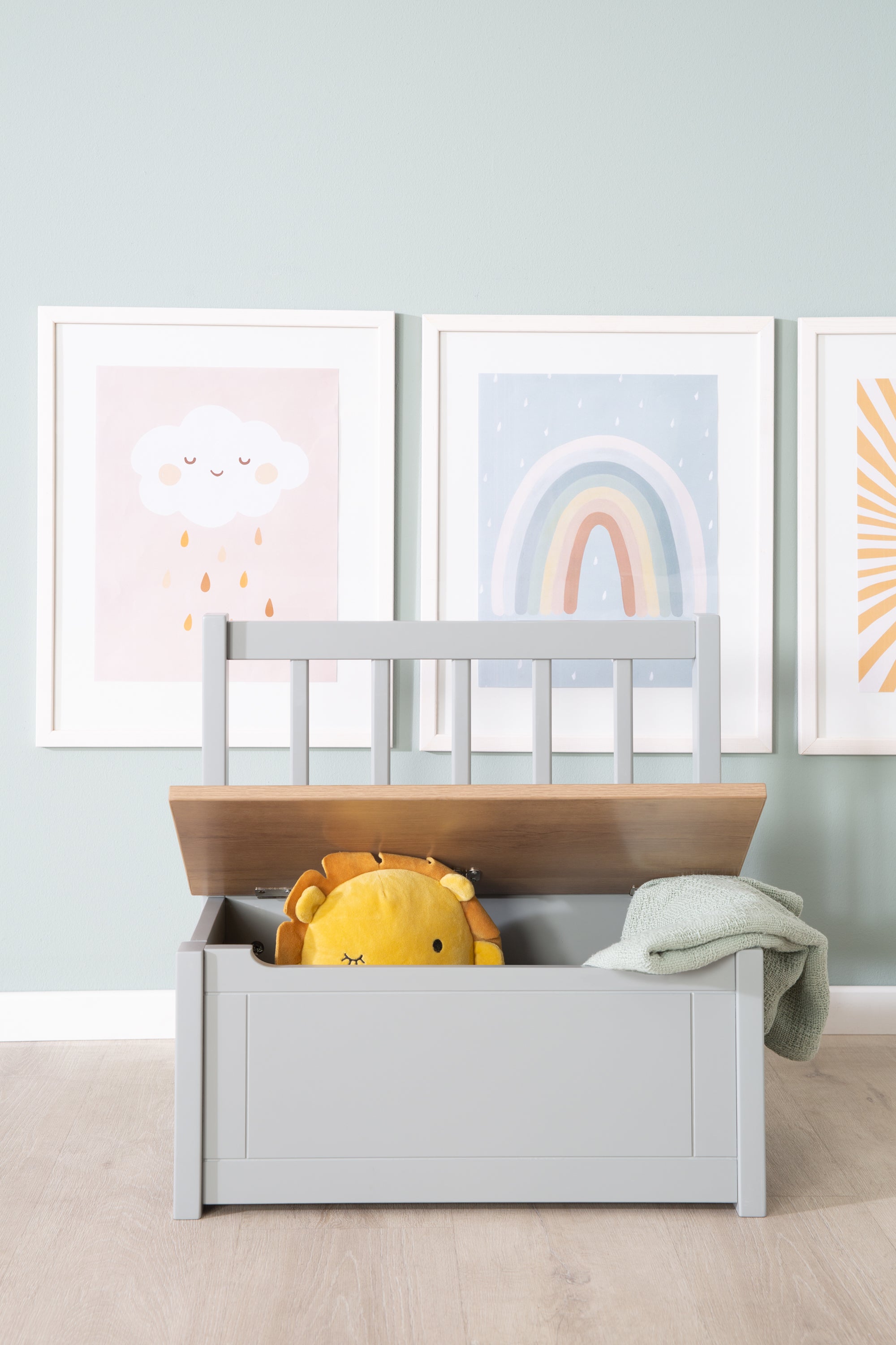 Roba 450050HTP Kindertruhenbank holz taupe – Spielmöbel - Bild 13 Roba 450050HTP Kindertruhenbank holz taupe – Spielmöbel - Produktbild 13