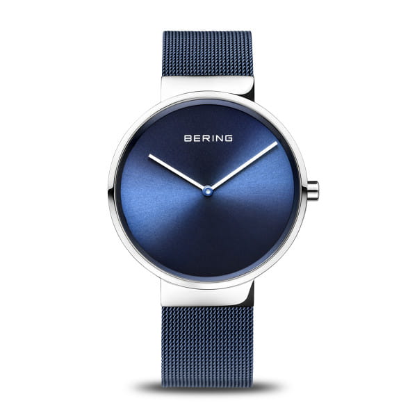 Bering 14539-307 Unisex Uhr, Milanaise, Blau/Silber
