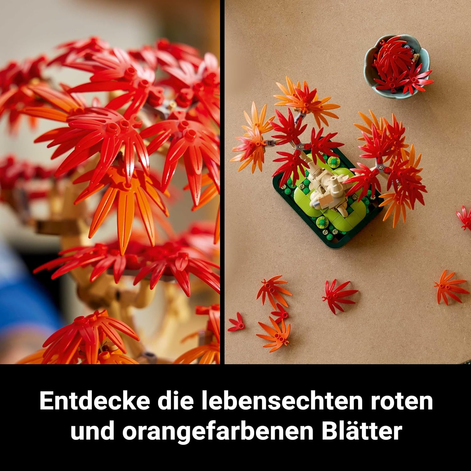 LEGO® Botanicals 10348 Japanischer Roter Ahorn – Bonsai Baum Blatt, Pflanze, Blume