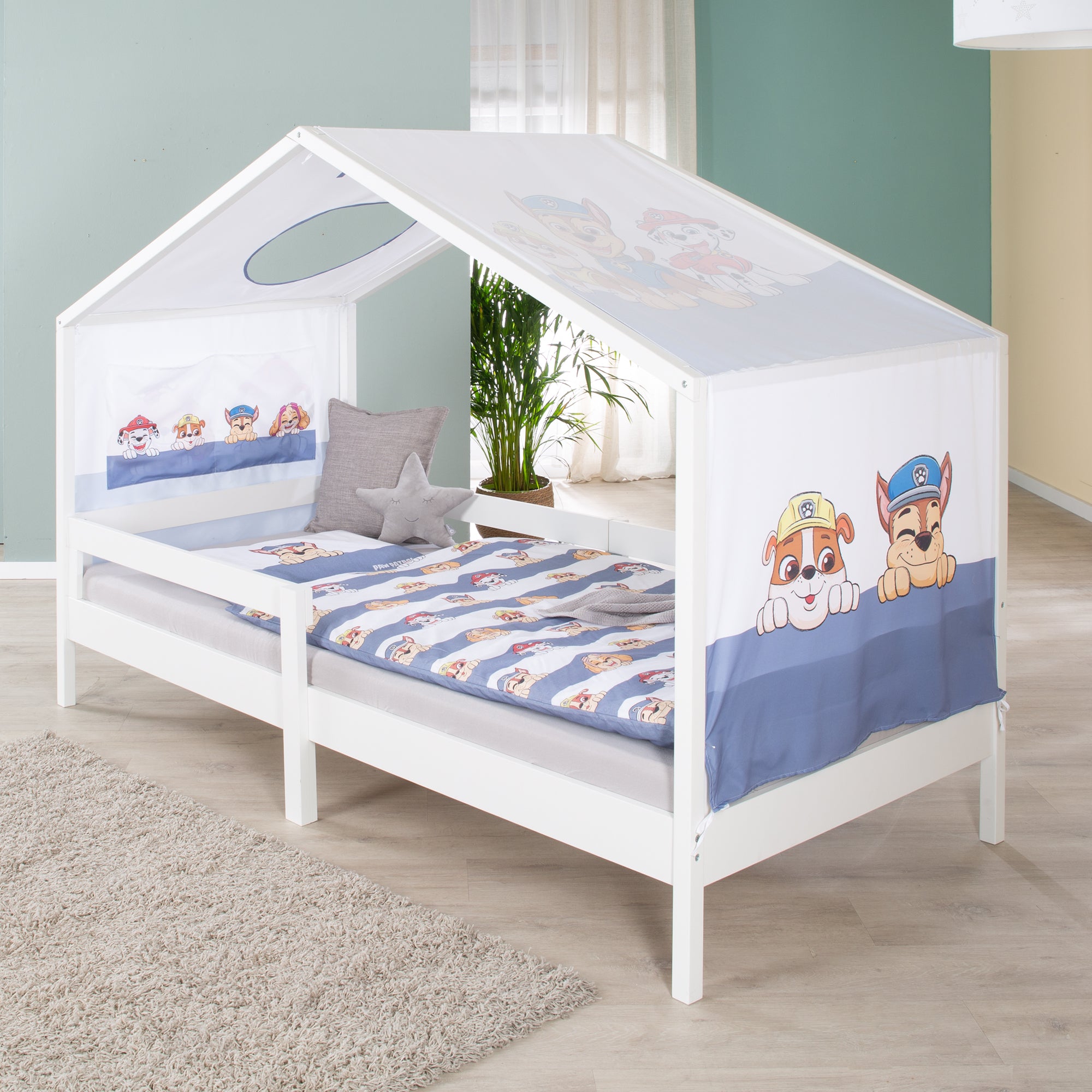 Roba 207013WE Set Hausbett mit Lattenrost weiß – Hausbetten - Bild 3 Roba 207013WE Set Hausbett mit Lattenrost weiß – Hausbetten - Produktbild 3