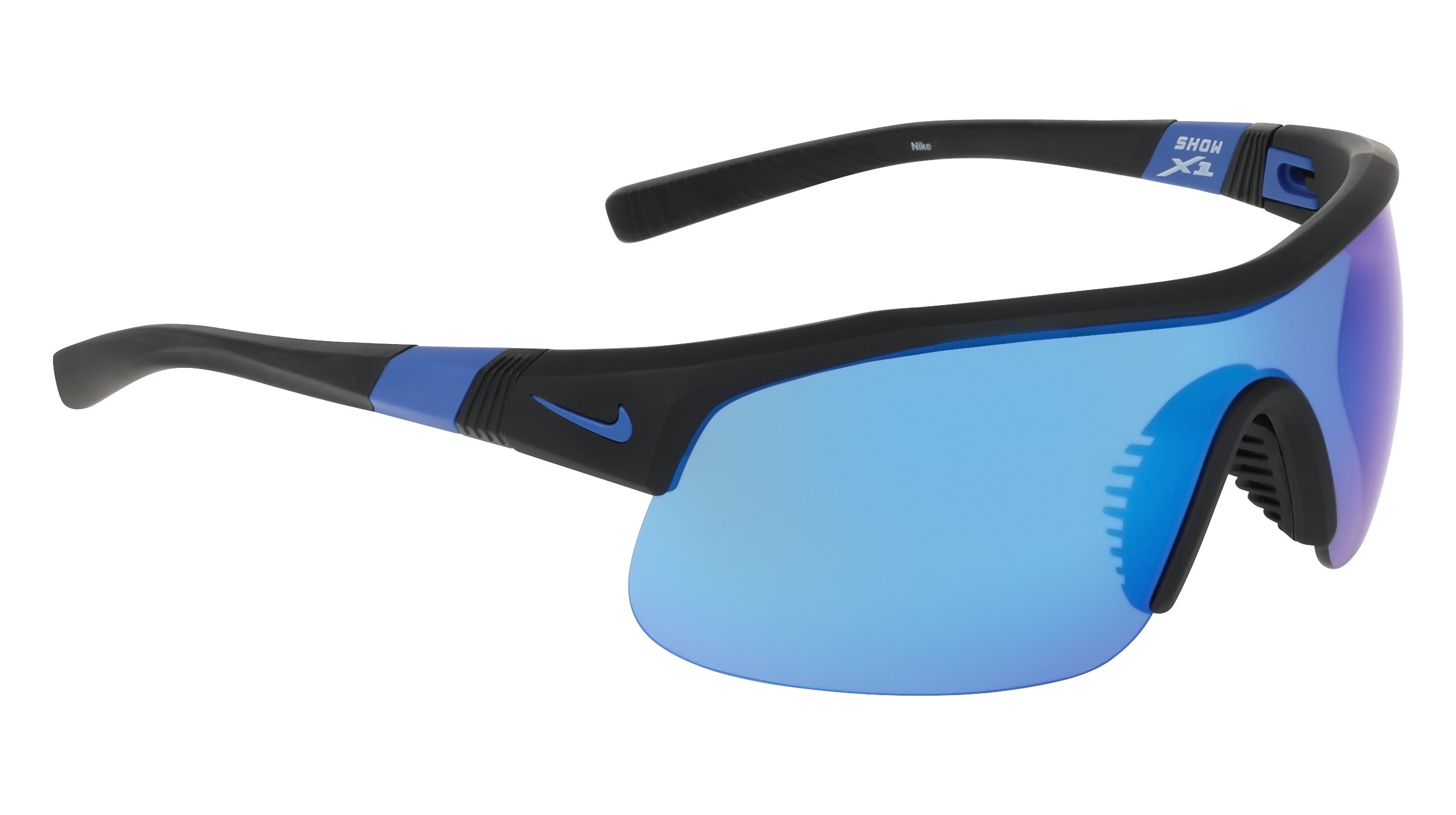 Nike 4004881/BB Sonnenbrille Show X1 - Schwarz / Blau Nike 4004881/BB Sonnenbrille Show X1 - Schwarz / Blau