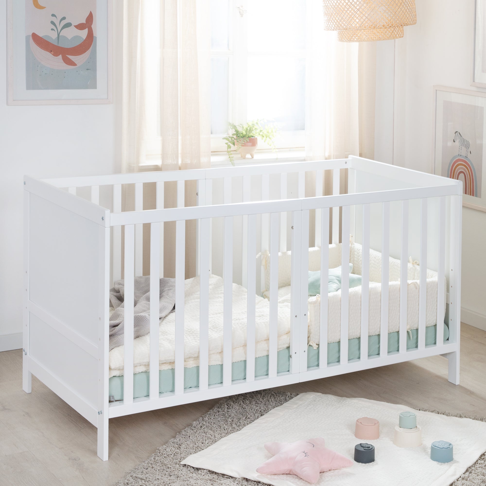 Roba 0194WE Kombi-Kinderbett 70x140 cm weiß – Komplettbettsets & Einzelbetten - Bild 11 Roba 0194WE Kombi-Kinderbett 70x140 cm weiß – Komplettbettsets & Einzelbetten - Produktbild 11