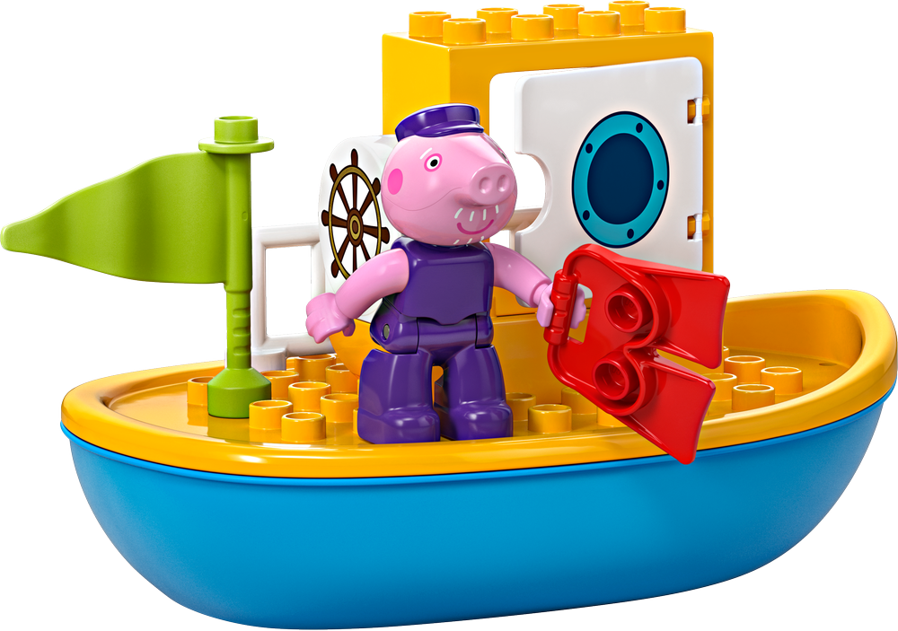 LEGO 10432 DUPLO Peppas Bootsausflug: Spielzeugboot Spielbereich, Person