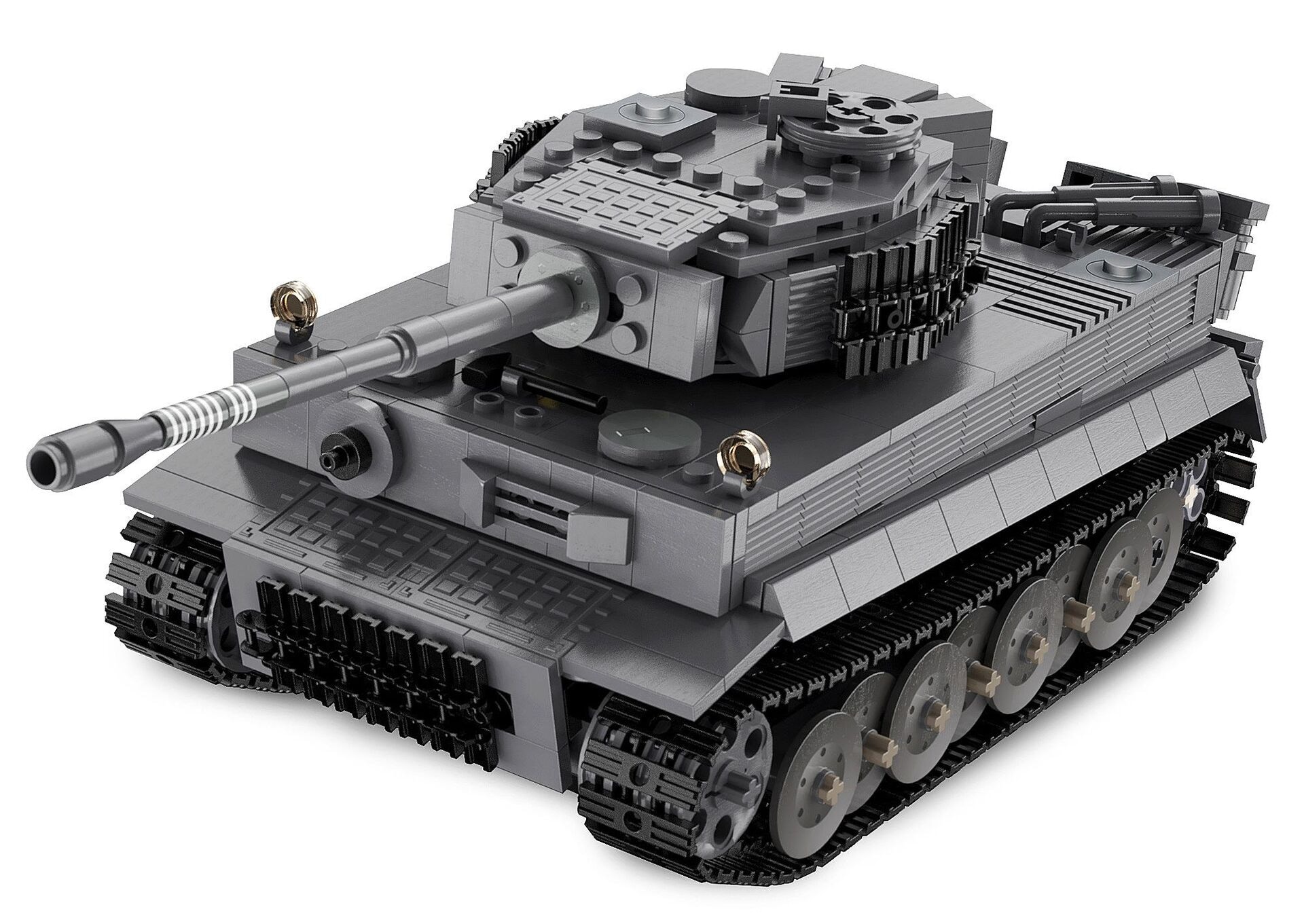 CaDA Panzer Tiger 1:35 grau 2,4GHz Bricks - Jamara e.K. - JAMARA 402894 Produktfoto - Jamara e.K. - CaDA Panzer Tiger 1:35 grau 2,4GHz Bricks - Modell JAMARA 402894