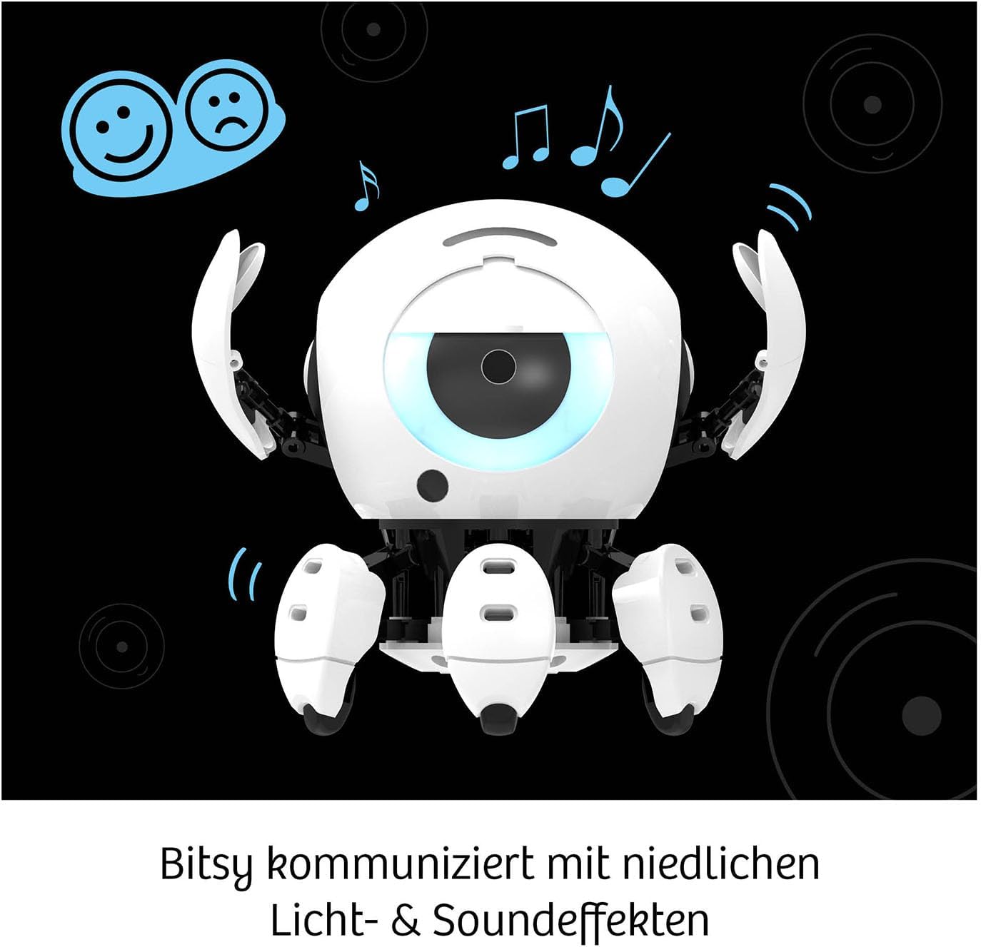 Kosmos Bitsy - Dein cleverer Robo-Freund mit Geräuscherkennung 621094 Roboter