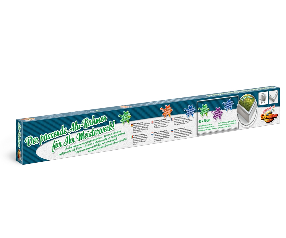Schipper MNZ - Alurahmen Silber 40 x 80 cm