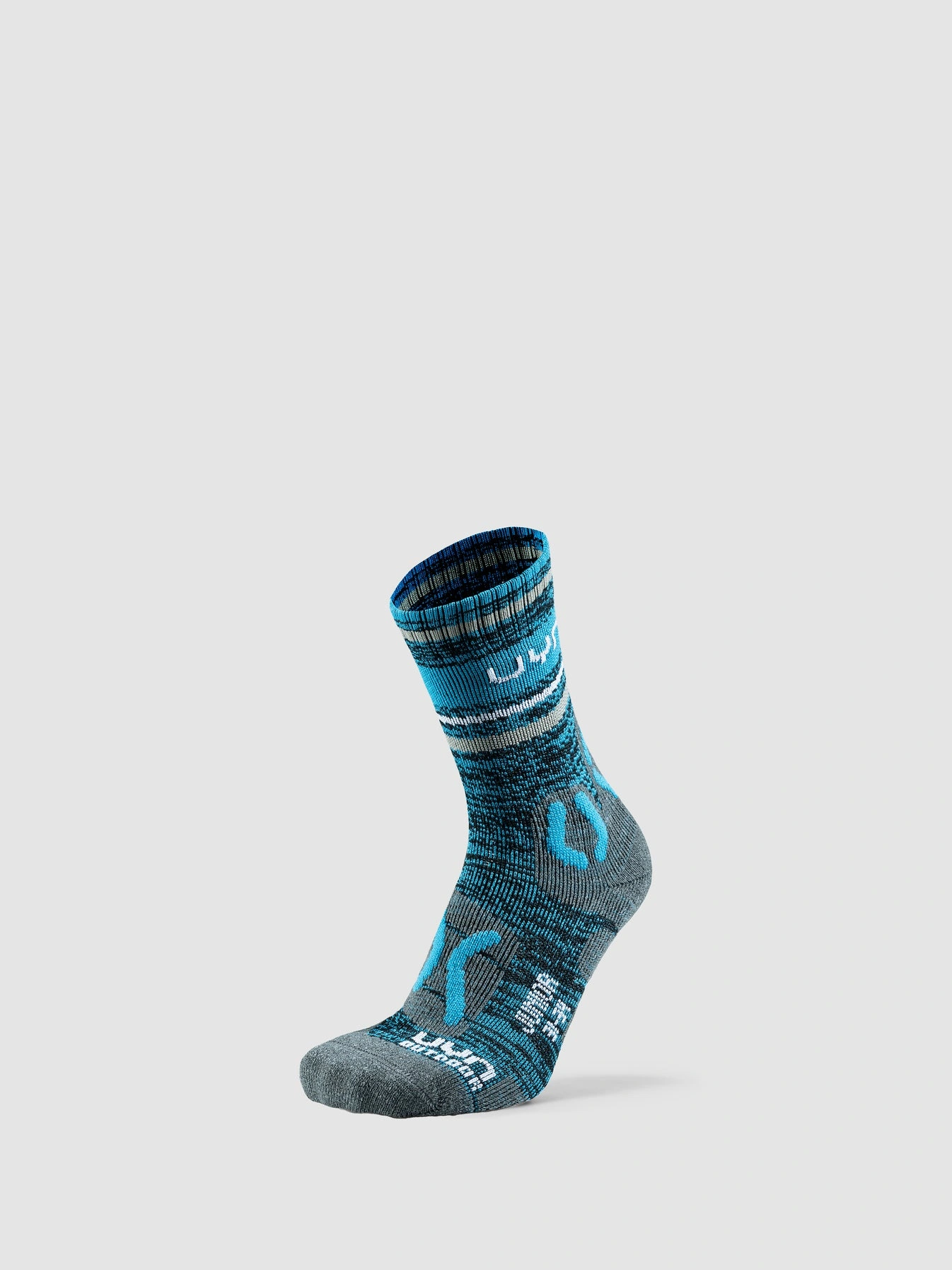 UYN Kinder Outdoorsocken Explorer S100362Q137 - Blau Streifen GR. 24/26