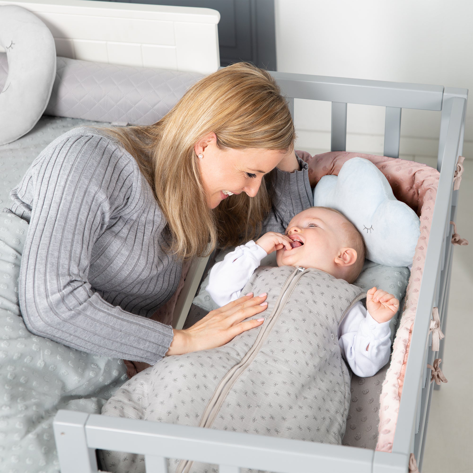 Roba 204092G227 Nestchen Lil Planet grau hellgrau – Babynester - Produktbild 4