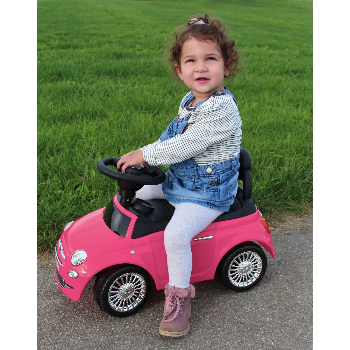 JAMARA Rutscher Fiat 500 pink 2in1 ab 12 Monaten