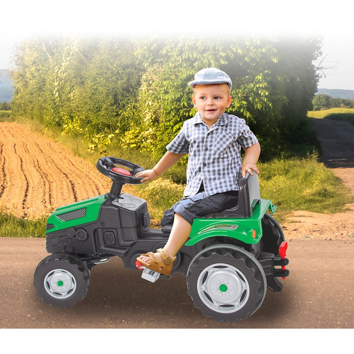 JAMARA Trettraktor Strong Bull grün ab 3 Jahren