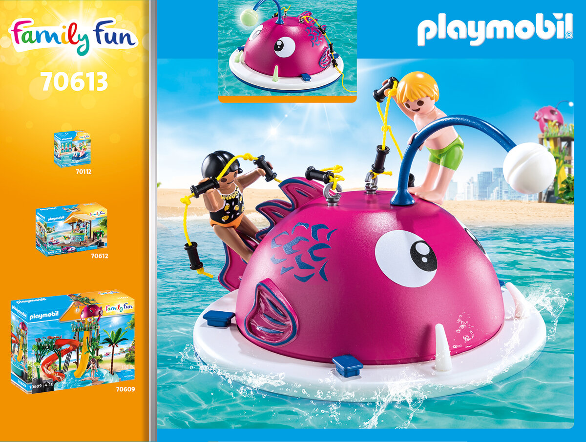 PLAYMOBIL 70613 Kletter-Schwimminsel Wasser, Person, Draußen, Natur, Werbung