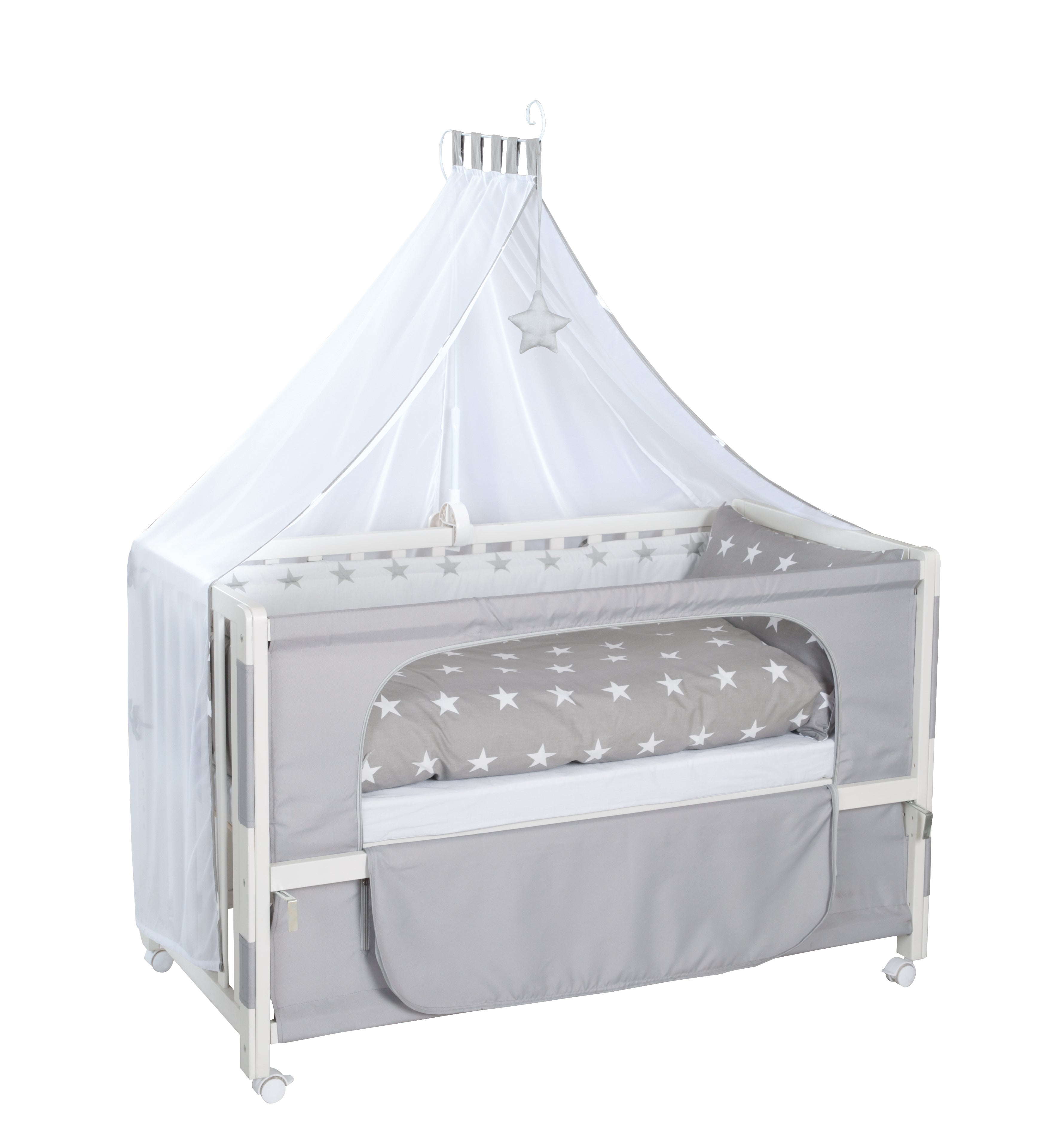 Roba 216002WEV190 Room Bed, 60x120 cm Little Stars weiß - Bild 1 Roba 216002WEV190 Room Bed, 60x120 cm Little Stars weiß - weiß - Room Bed - Produktbild 1