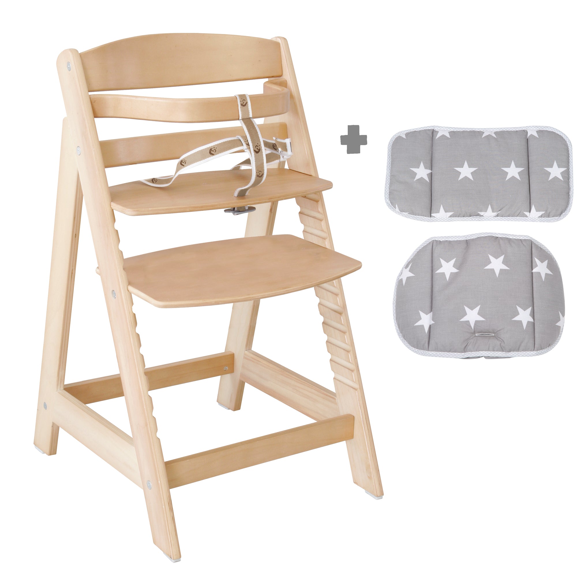 Roba 7562V190 Treppenhochstuhl mit Sitzverkleinerer natur lackiert - Bild 1 Roba 7562V190 Treppenhochstuhl mit Sitzverkleinerer natur lackiert - natur lackiert - Hochstuhl - Produktbild 1