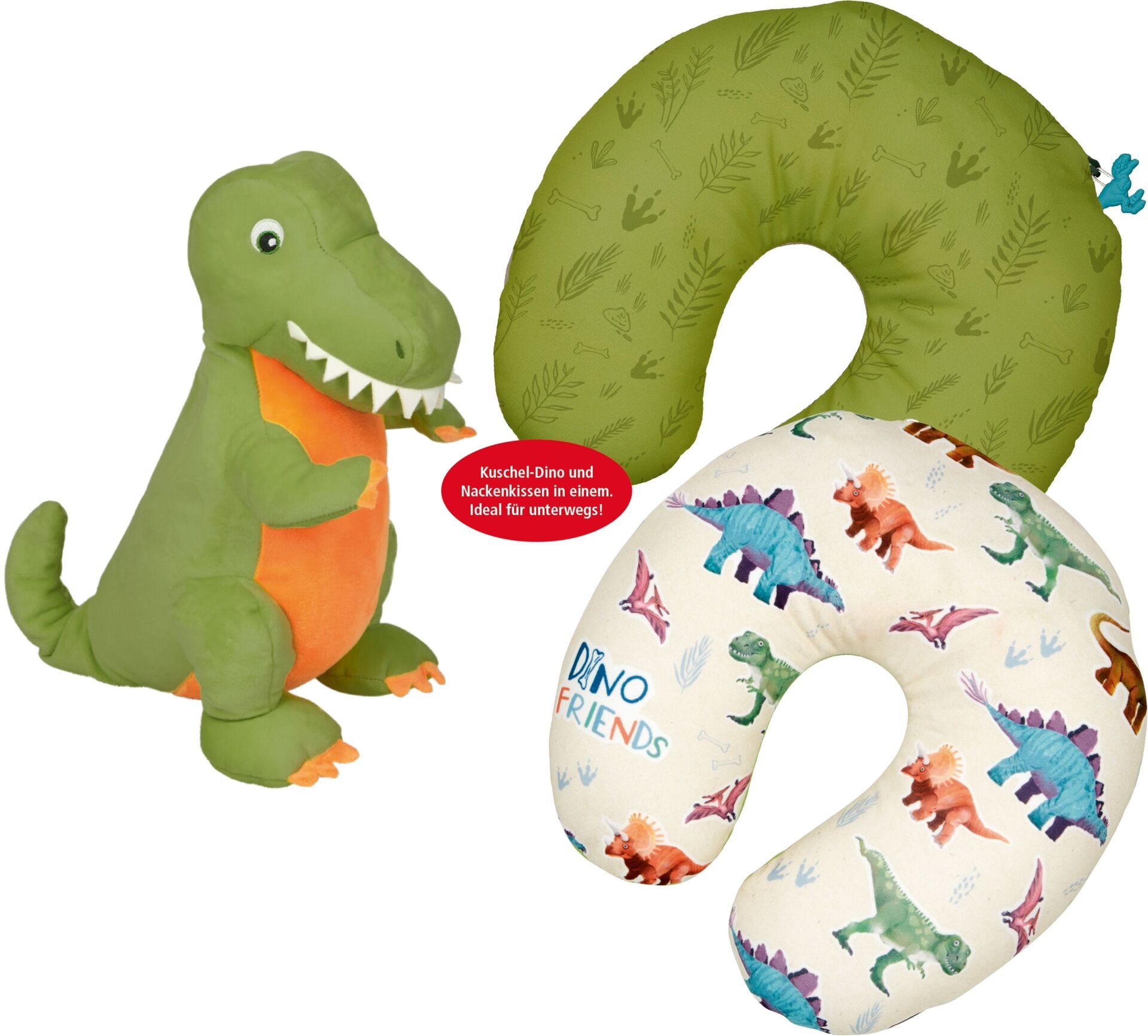 Produktfoto - Coppenrath Verlag GmbH & Co.KG - Dino-Nackenkissen - Modell COPPENRATH 22905