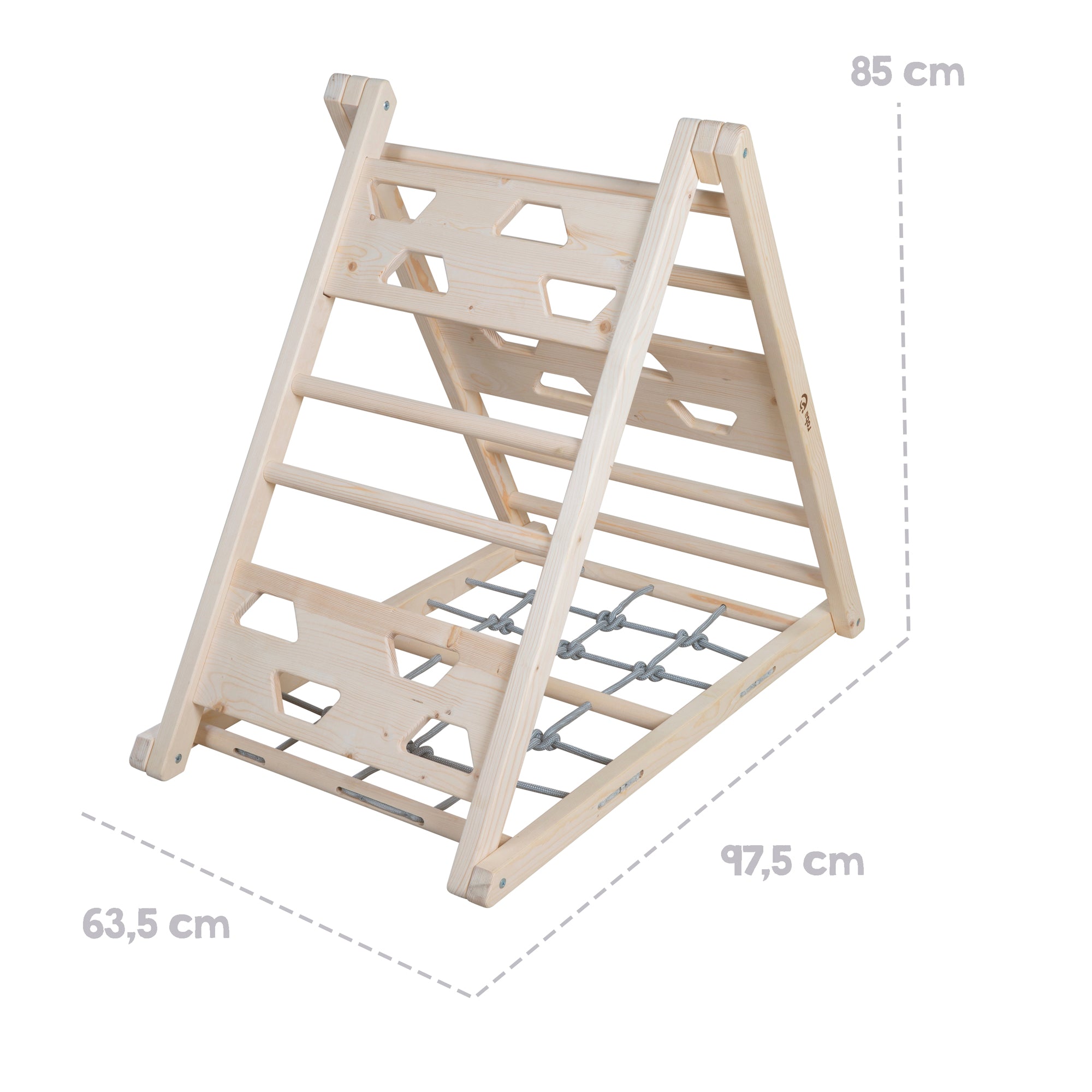 Roba 440130NU Kletterdreieck natur unbehandelt – Motorik & Lernen - Produktbild 17