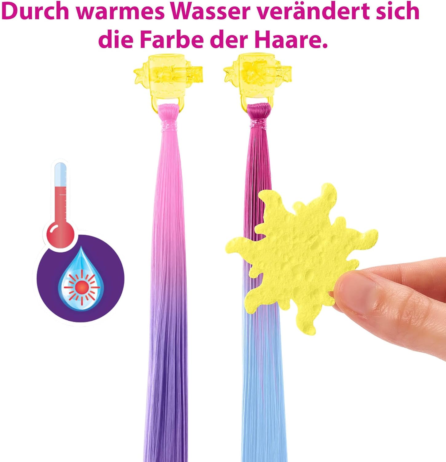 Disney Princess Rapunzel Haarspiel-Puppe Magisches Styling mit Farbwechsel-Effekt HLW18 Leute, Person